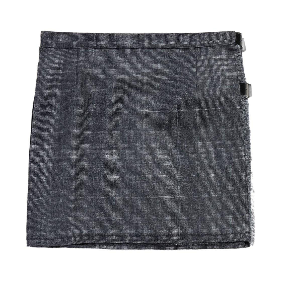 (W) 발렌시아가 플리츠 미니 스커트 그레이((W) Balenciaga Pleated Mini Skirt In Grey) - 2