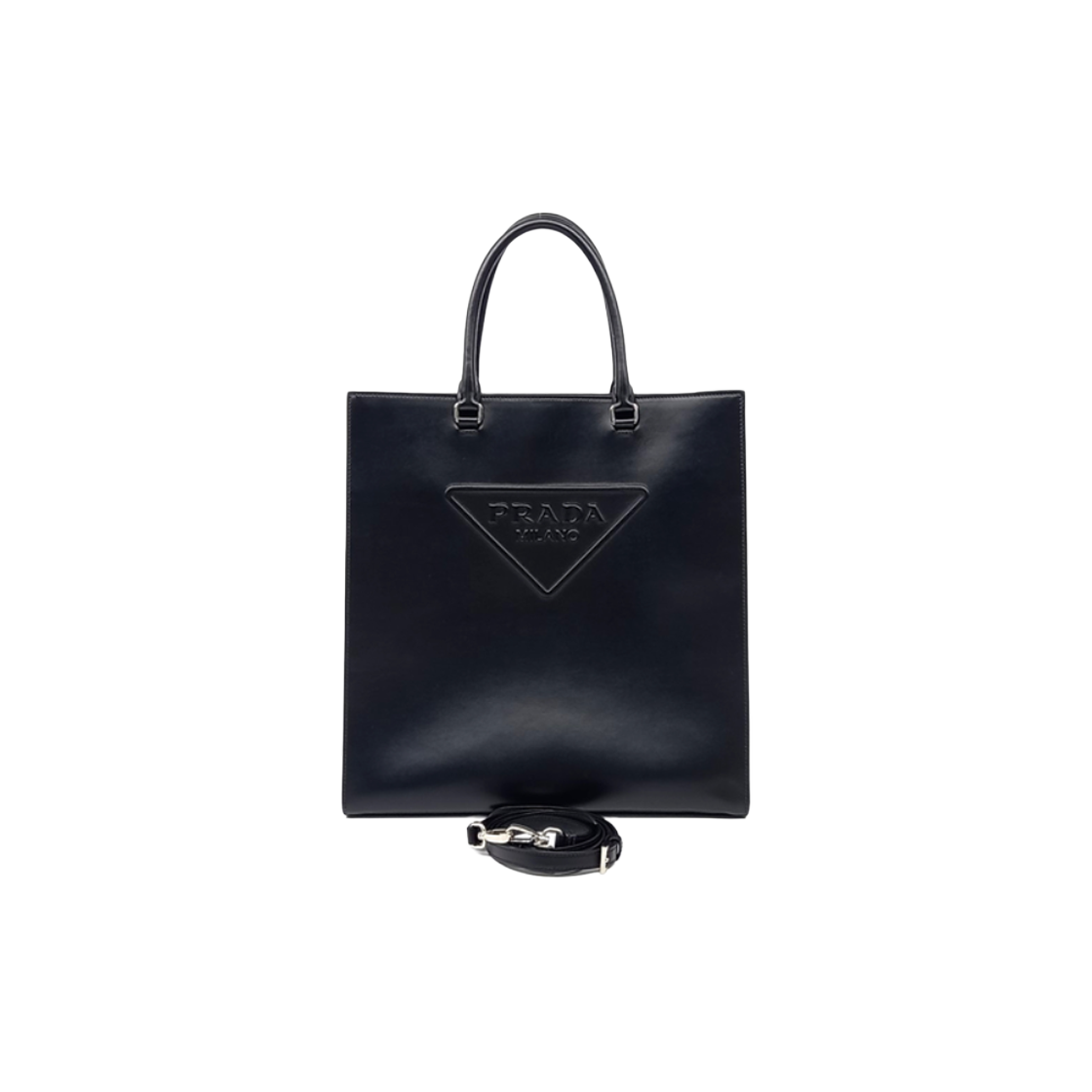 ITRS7WS9CKTP Prada 1BA332 Brushed Logo Tote Bag