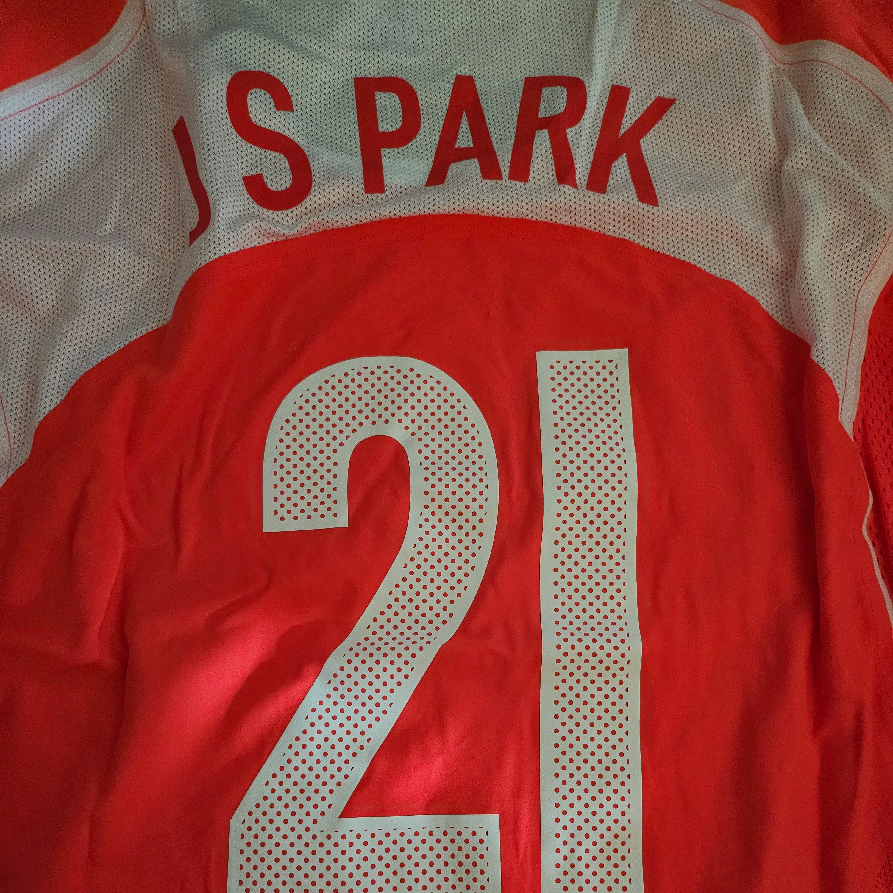 Nike Park Ji-Sung South Korea 2004 Total 90 Reissue Soccer Replica Jersey (Marking Ver.) 착용 스타일