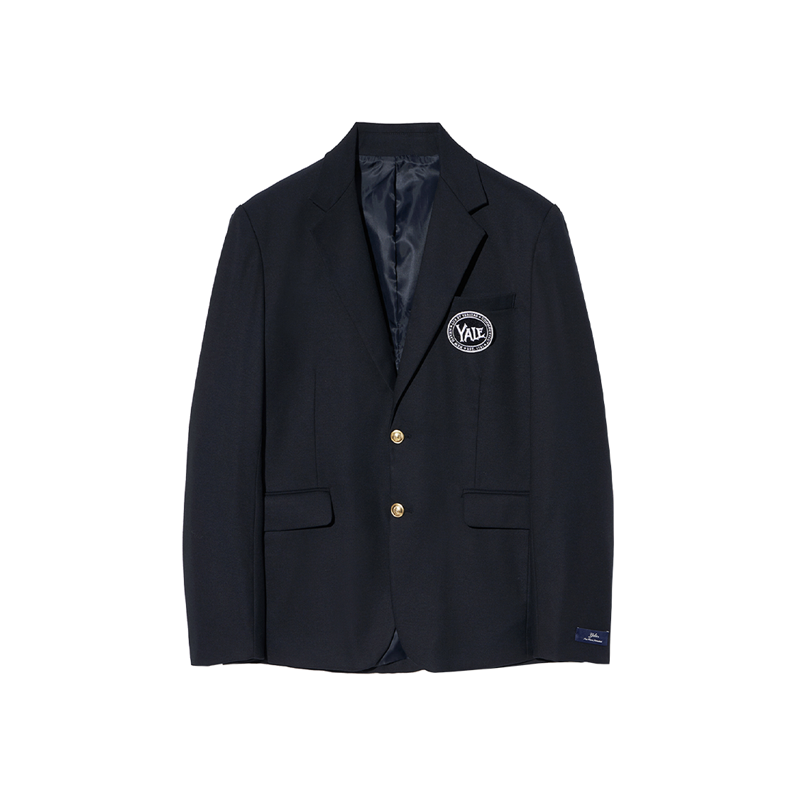 예일 클래식 아이비리그 골드 2버튼 블레이저_네이비(Yale Classic Ivy League 2 Button Blazer_Navy)