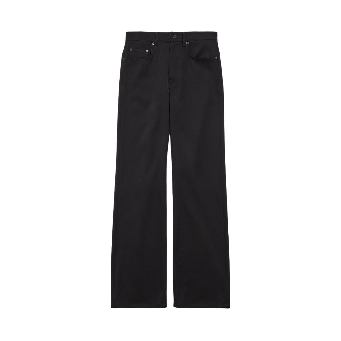 850690TJT211000 (W) Balenciaga Straight Fit Tailored Pants In Black
