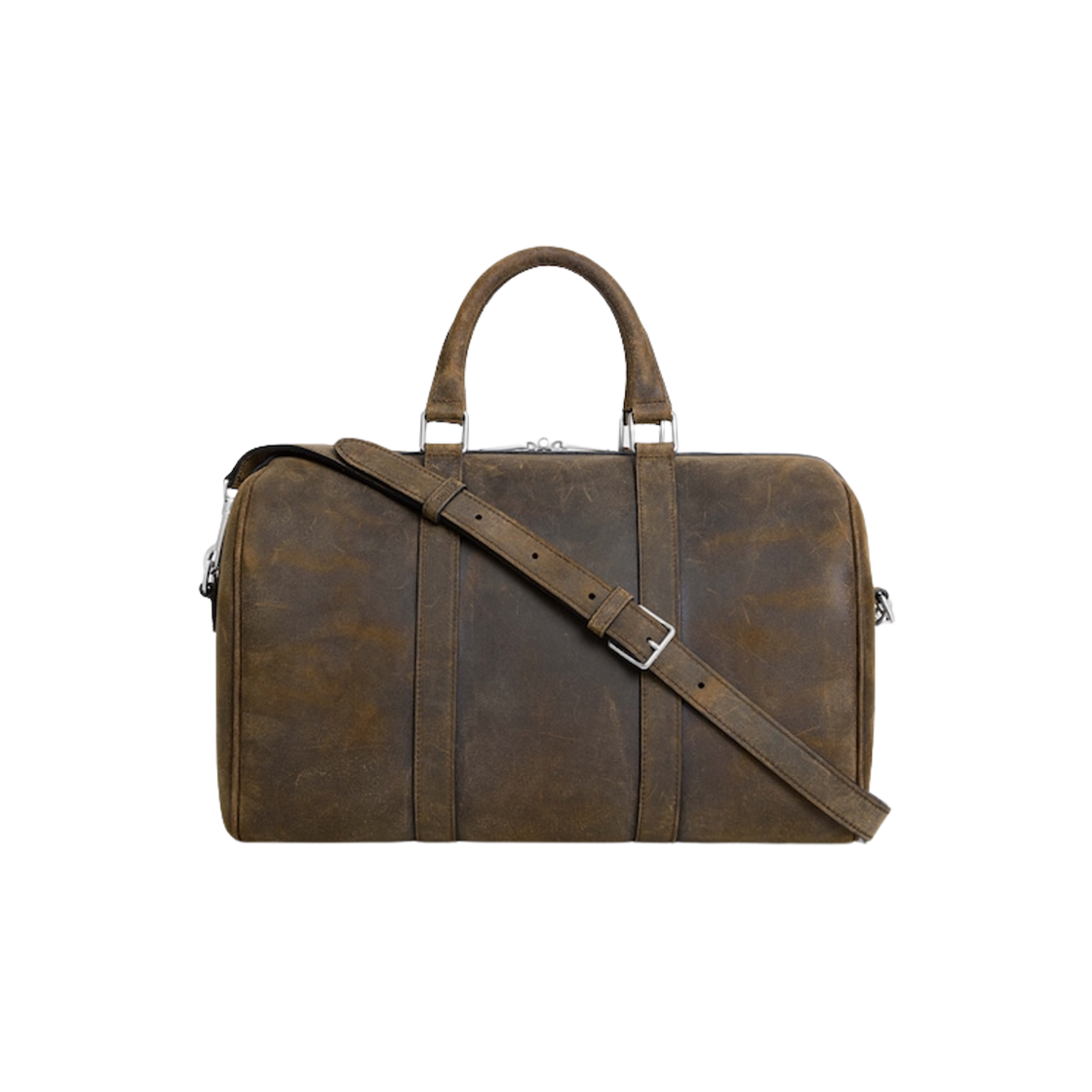 셀린느 스웨이드 카프스킨 왁스드 이펙트 라지 보스턴 브라운(Celine Large Boston in Suede Calfskin Waxed Effect Brown) - 2