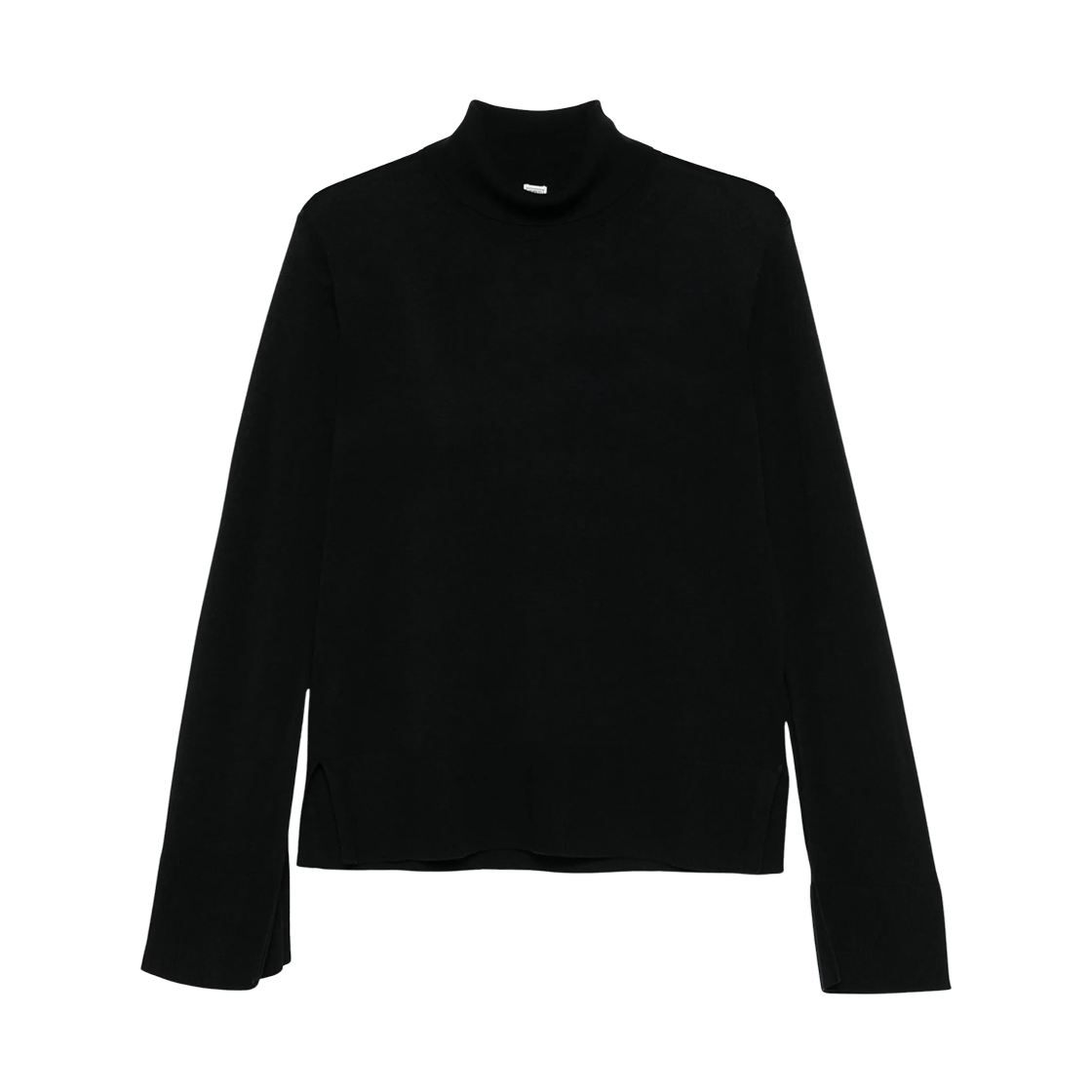 253-WRT0535-YA0079-001 (W) Toteme Slit Sleeve Turtleneck Knit Black