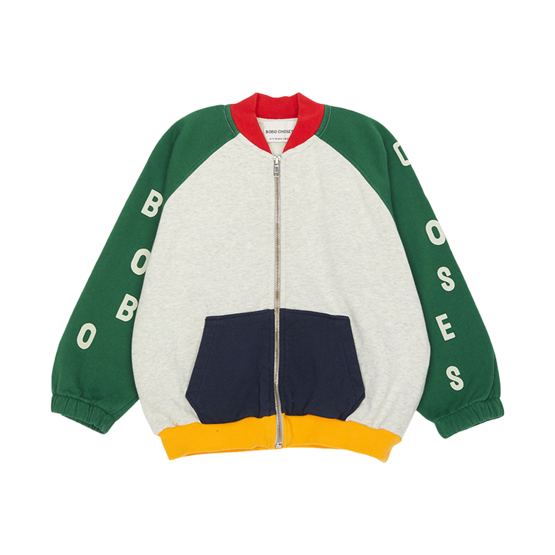 225AC052 (Kids) Bobo Choses Fleece Zip Up Multi