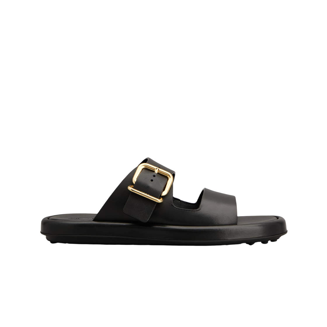 (W) 토즈 레더 샌들 블랙((W) Tod's Sandals in Leather Black)