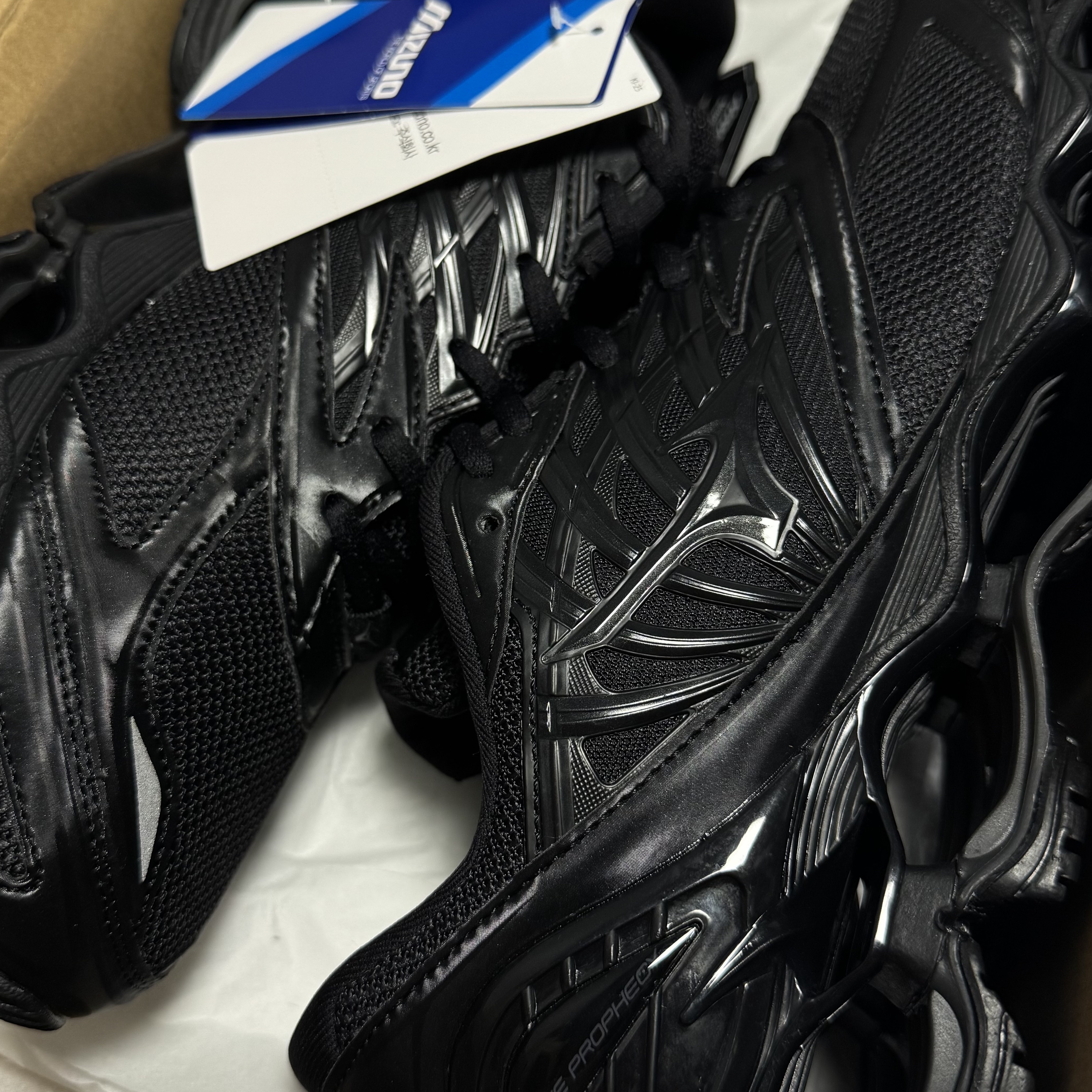 Mizuno Wave Prophecy LS Black 착용 스타일