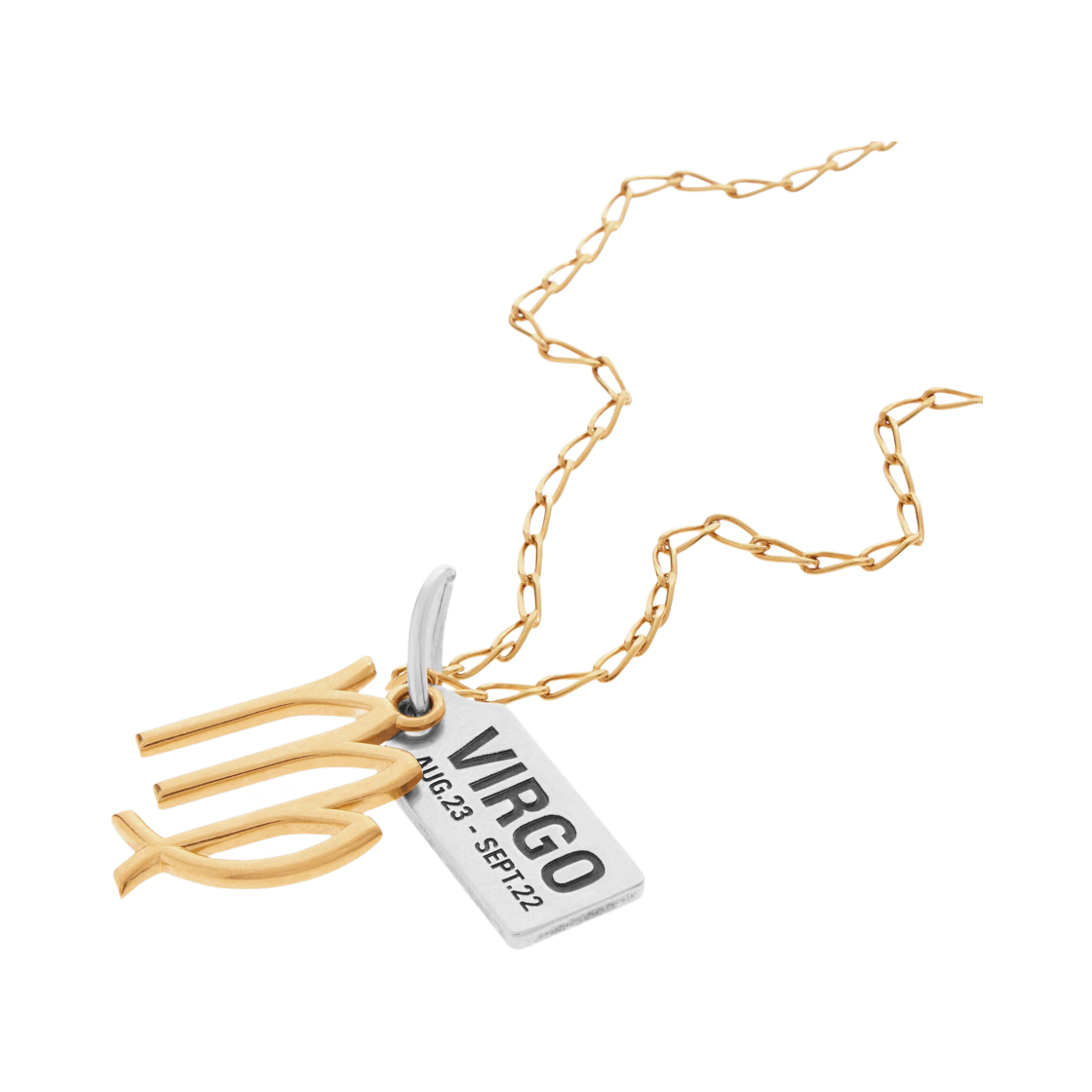 발렌시아가 호로스코프 버고 네클리스 골드 실버(Balenciaga Horoscope Virgo Necklace In Gold Silver) - 2