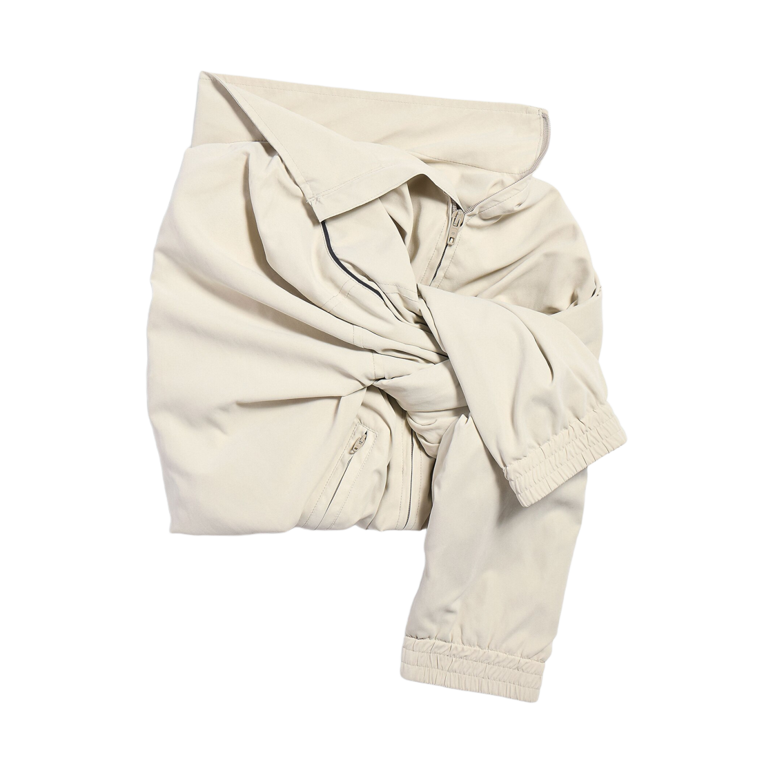 850678TTO449020 (W) Balenciaga Knotted Tracksuit Skirt In Cream