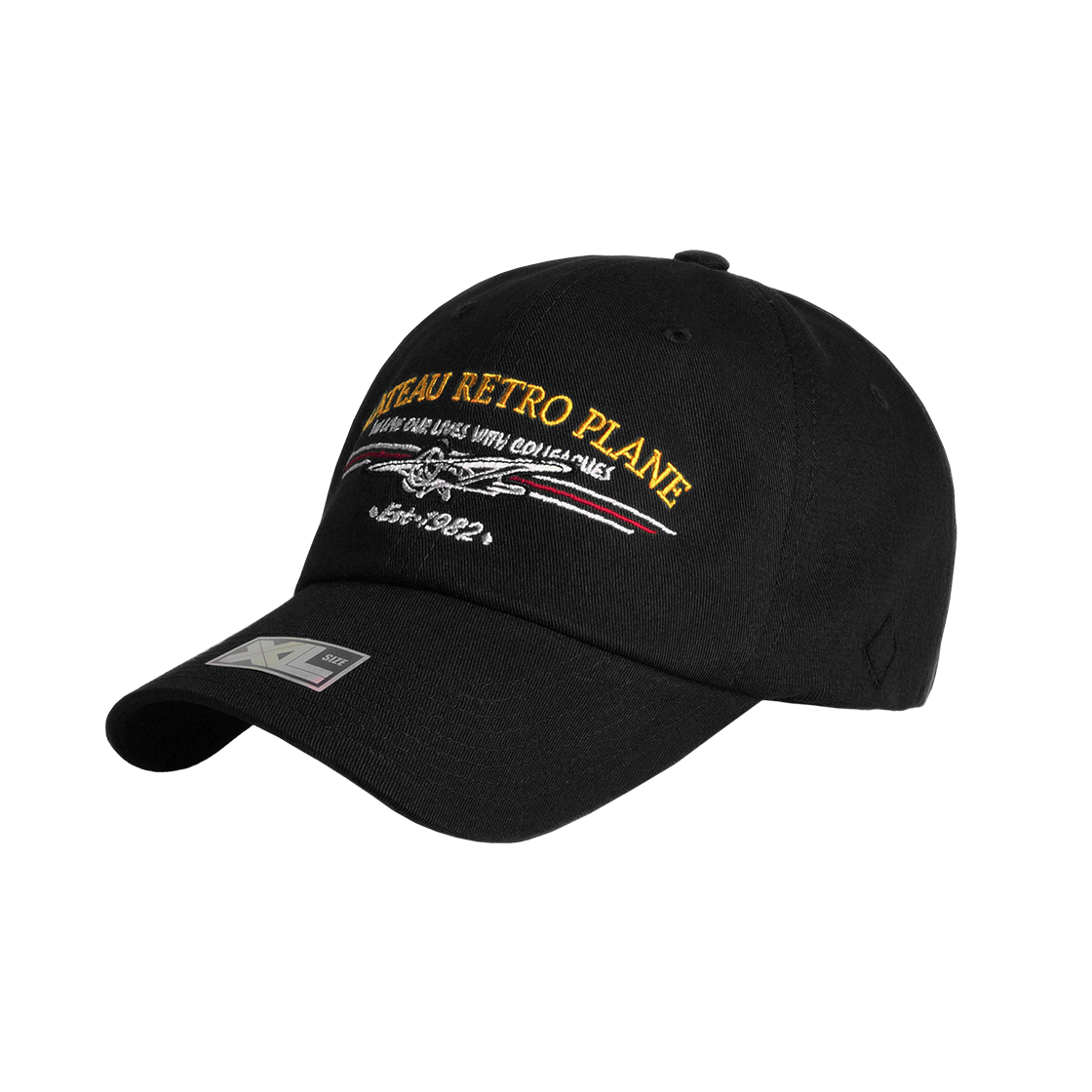플래토 빅사이즈 볼캡 알피 빈티지 블랙(PLATEAU Big Size Ballcap XL RP VTG Black)