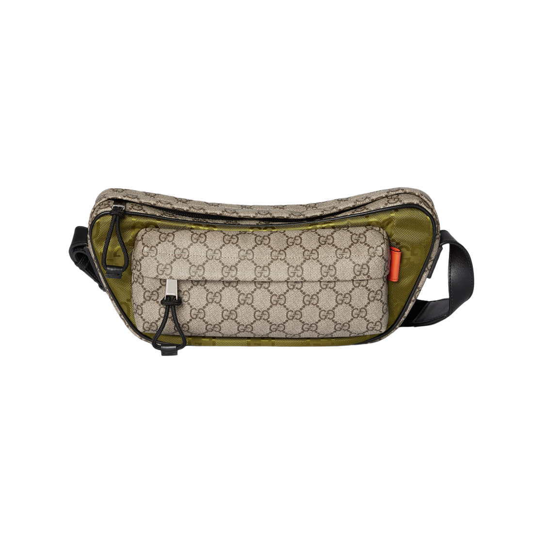 구찌 매치 미디움 GG 크로스바디백 다크 그린 베이지 다크 브라운(Gucci Match Medium GG Crossbody Bag Dark Green Beige Dark Brown) - 1