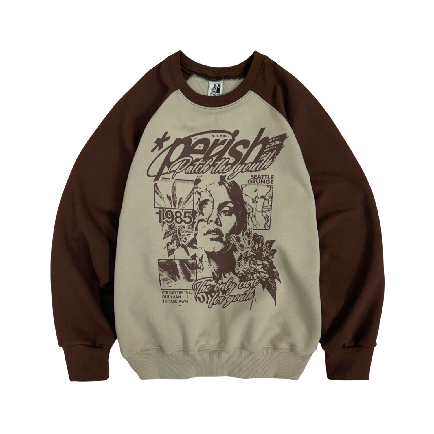 디파이클럽로버스 그런지 레글런 스웨트셔츠(DEFYCLUBROBBERS Grunge Reglan Sweatshirt)