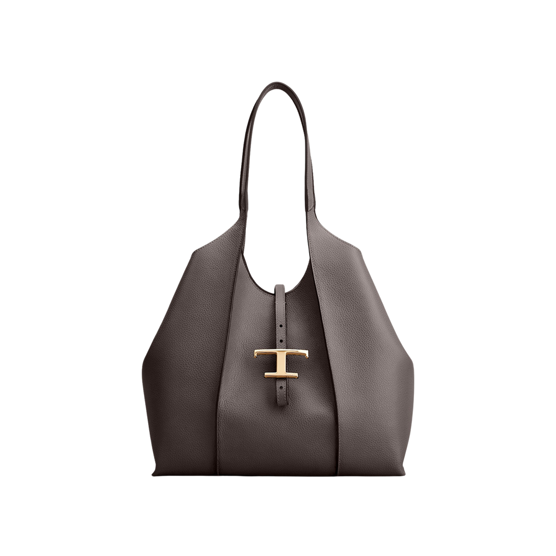 XBWTSBA0200XSOB400 Tod's T Timeless Shopping Bag in Leather Small Grey