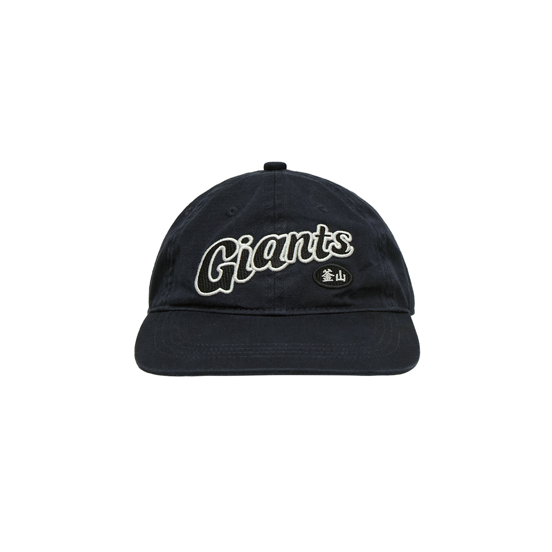 폴리테루 X 롯데자이언츠 로고 볼 캡 (이디엇 핏) 네이비(Polyteru X LOTTE GIANTS Logo Ball Cap (Idiot Fit) Navy)