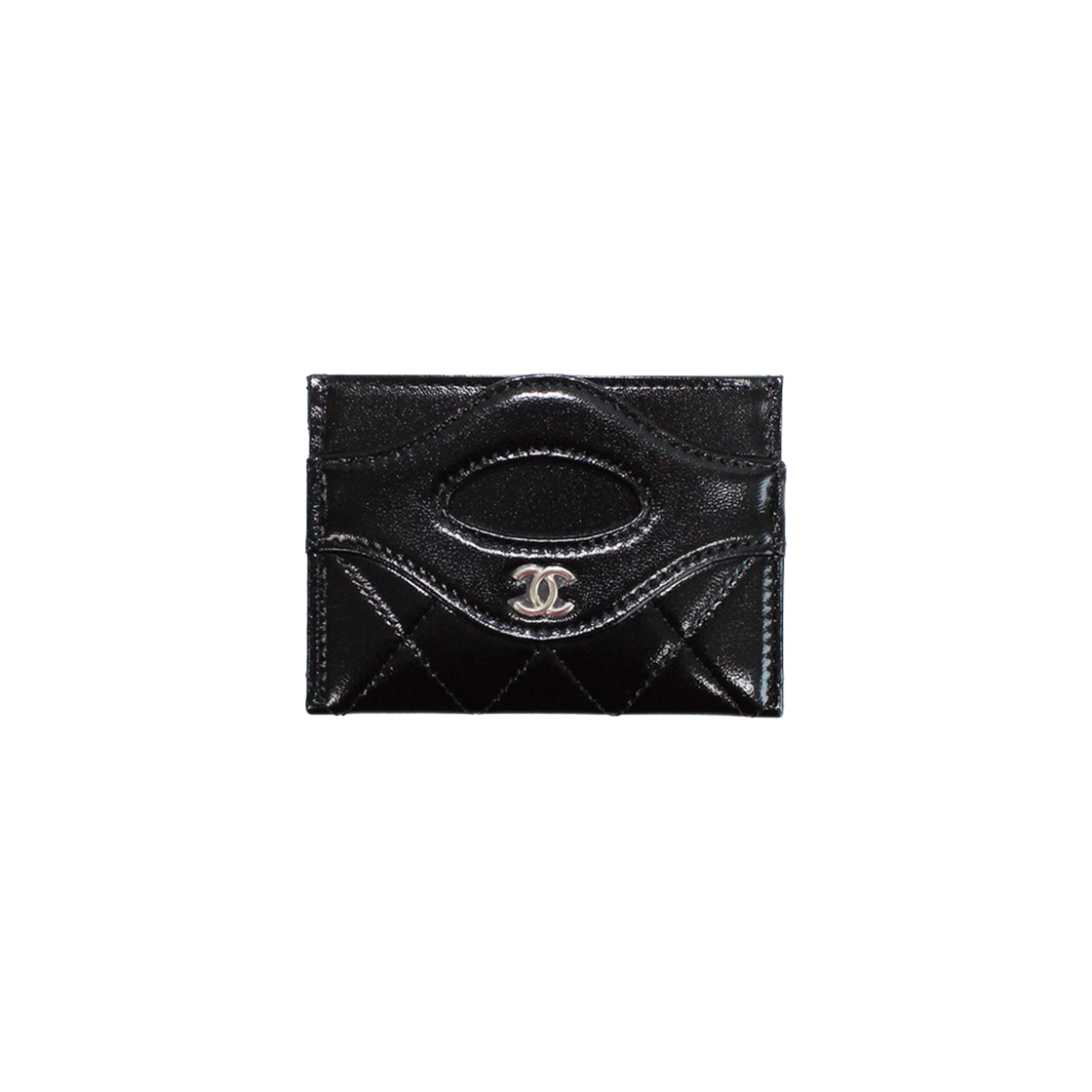 샤넬 31 슬롯 카드 홀더 샤이니 램스킨 & 골드 블랙(Chanel 31 Slot Card Holder Shiny Lambskin & Gold Black)