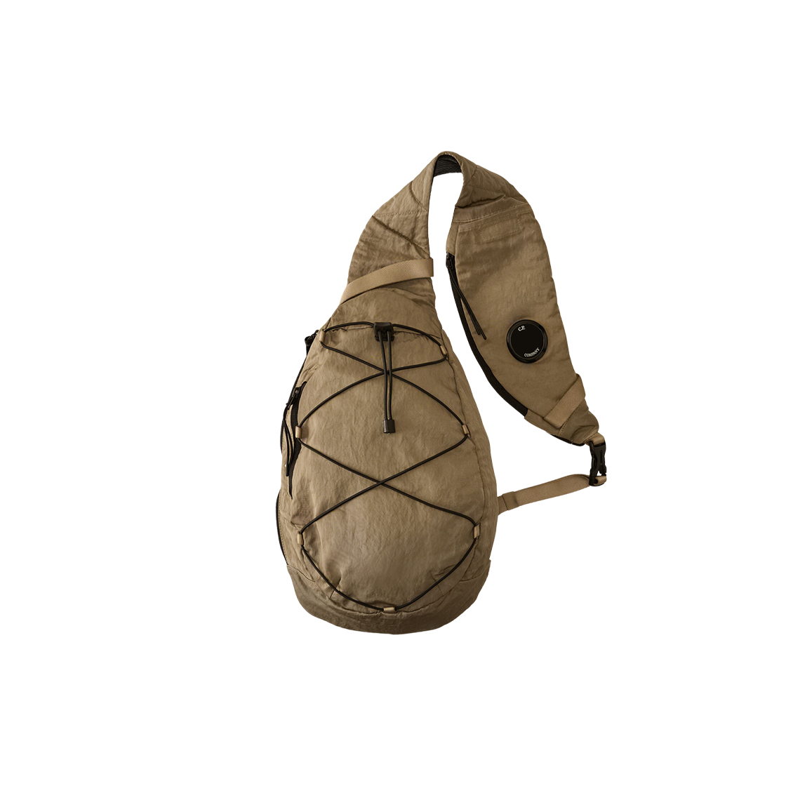 C.P. 컴퍼니 나일론 B 렌즈 크로스바디백 펀가이 그레이 - 25FW(C.P. Company Nylon B Lens Crossbody Bag Fungi Grey - 25FW)