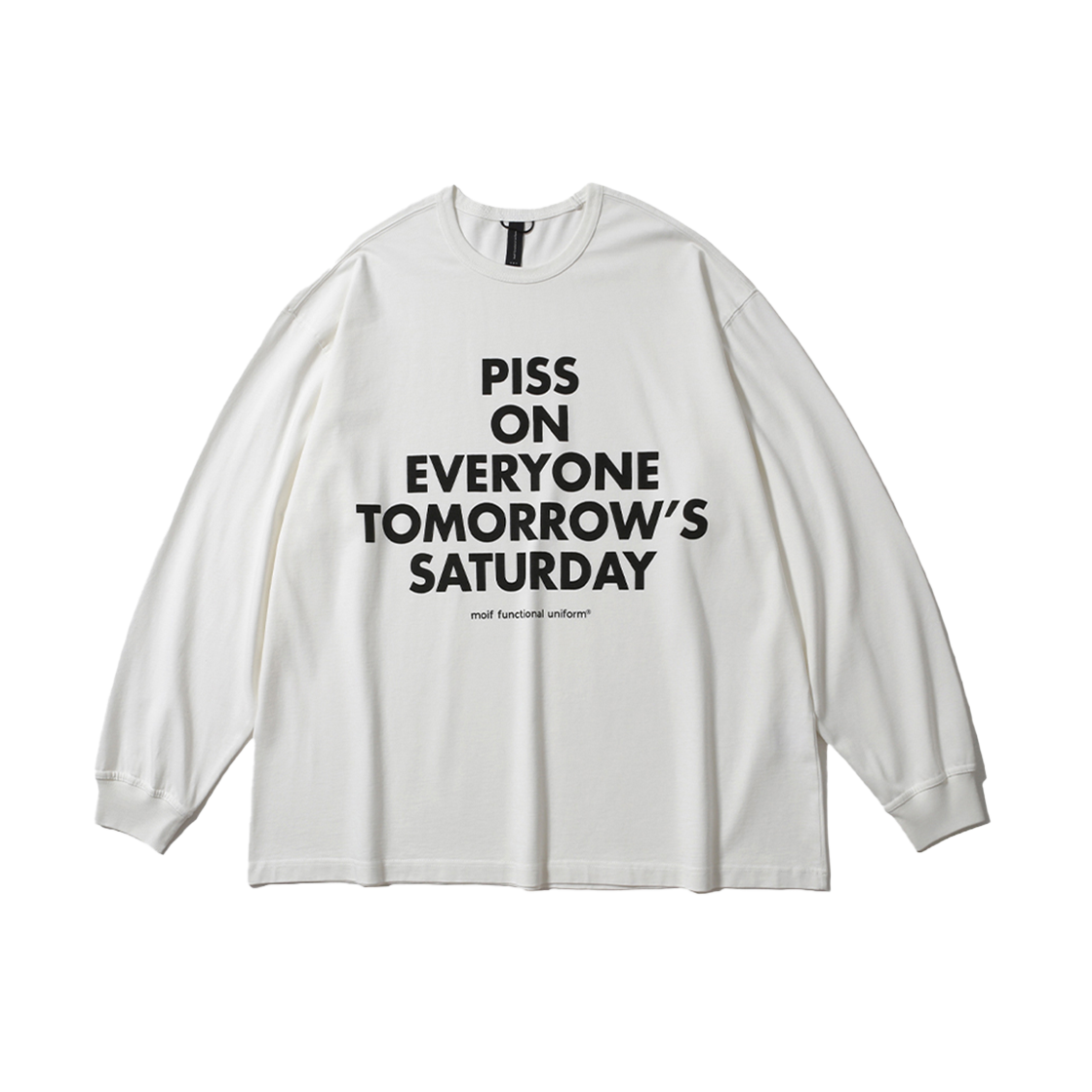 모이프 POETS 롱슬리브 티셔츠 오프화이트
