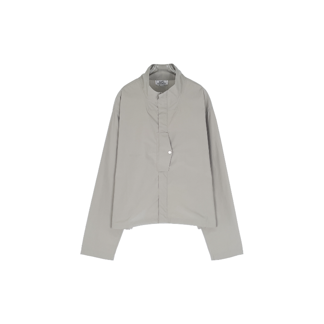 IT3FSQNR6UIL Hermes 24FW Poplin Compact Mens Blouson 42 Silex