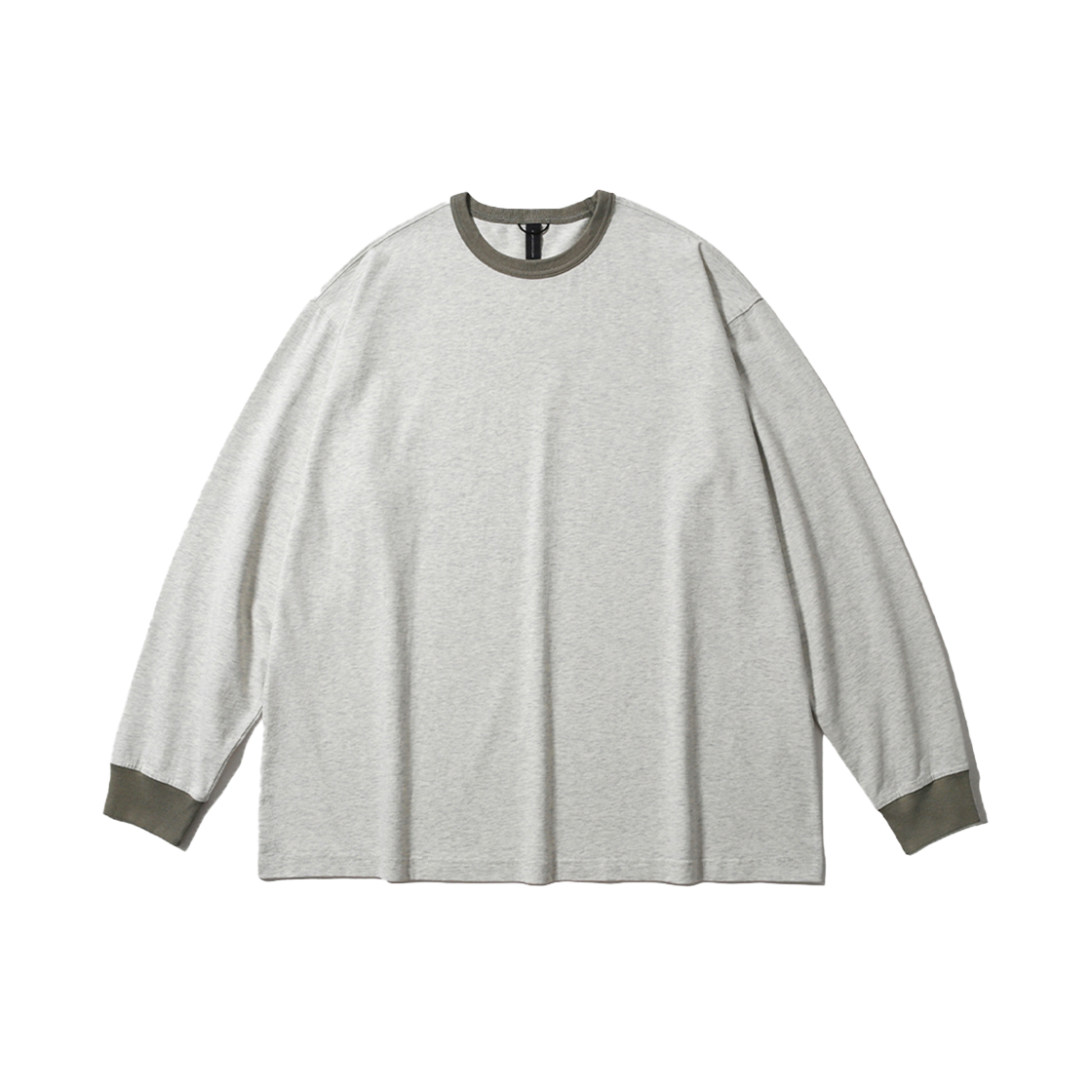 모이프 링거 롱슬리브 티셔츠 헤더오트밀