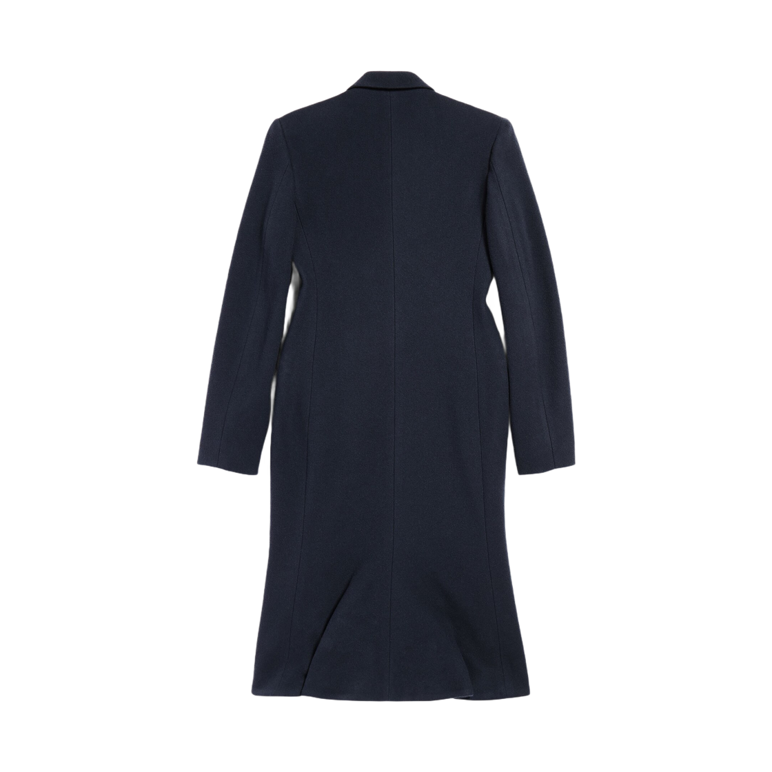 (W) 발렌시아가 고뎃 미디 코트 코퍼레이트 네이비((W) Balenciaga Godet Midi Coat In Corporate Navy) - 2