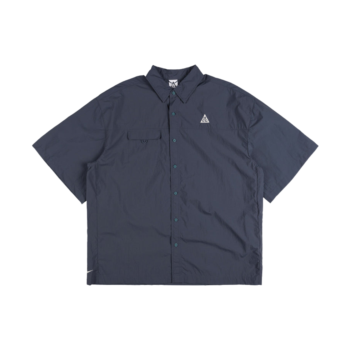 나이키 ACG 오브 위버 UV 리펠 숏슬리브 셔츠 썬더 블루 스모키 블루 - 아시아(Nike ACG Orb Weaver UV Repel Short Sleeve Shirt Thunder Blue Smoky Blue - Asia)