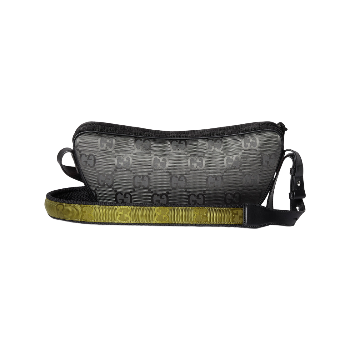 구찌 매치 미디움 GG 크로스바디백 블랙 그레이 그린(Gucci Match Medium GG Crossbody Bag Black Grey Green) - 3