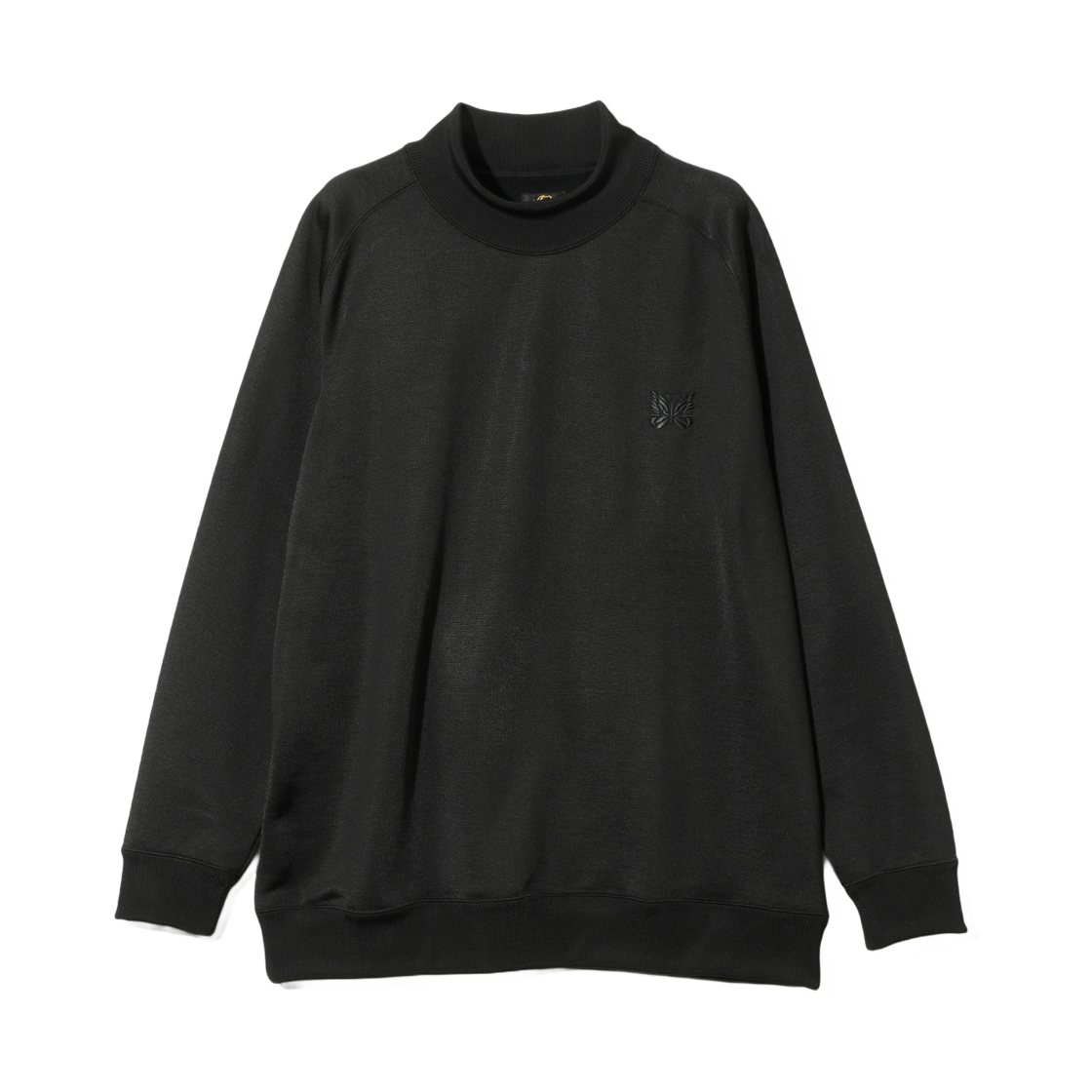 RW333C Needles Mock Neck Shirt Bright Jersey Black