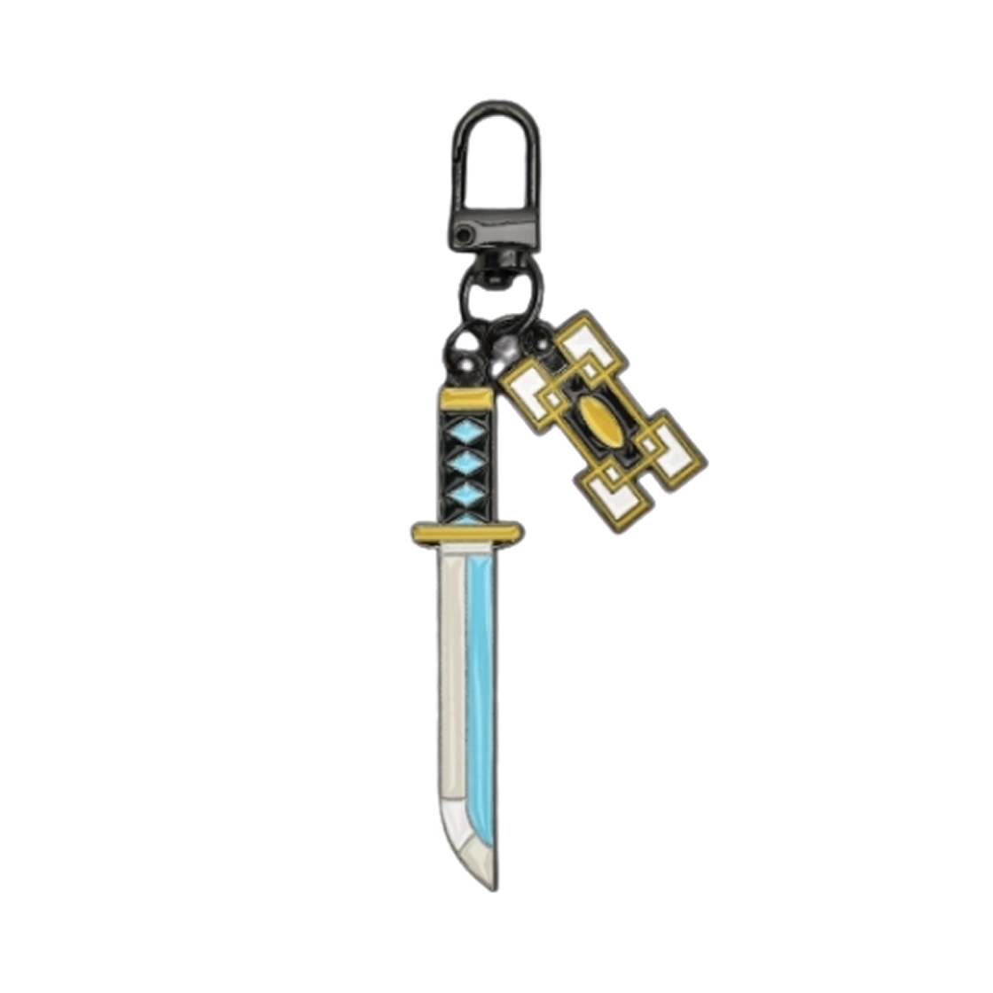 귀멸의 칼날 일륜도 키링 토키토 무이치로(Demon Slayer Kimetsu No Yaiba Nichirin Sword Keyring Muichiro Tokito)