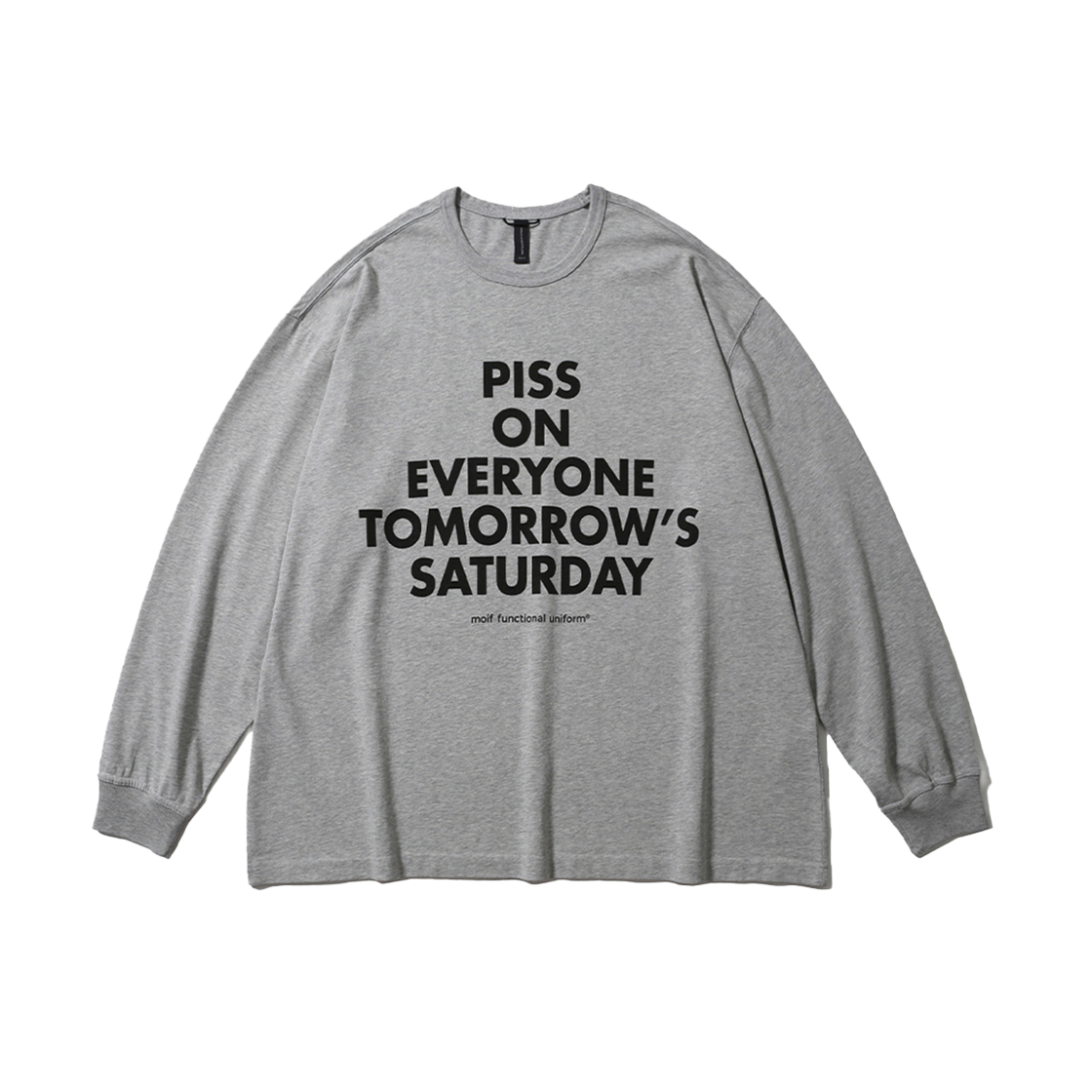 모이프 POETS 롱슬리브 티셔츠 헤더그레이