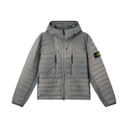 Stone Island 4100020 Seamless Tunnel Nylon Down Tc Hooded Jacket with Seamless Feather Tunnels and Anti Drop Cement - 25FW