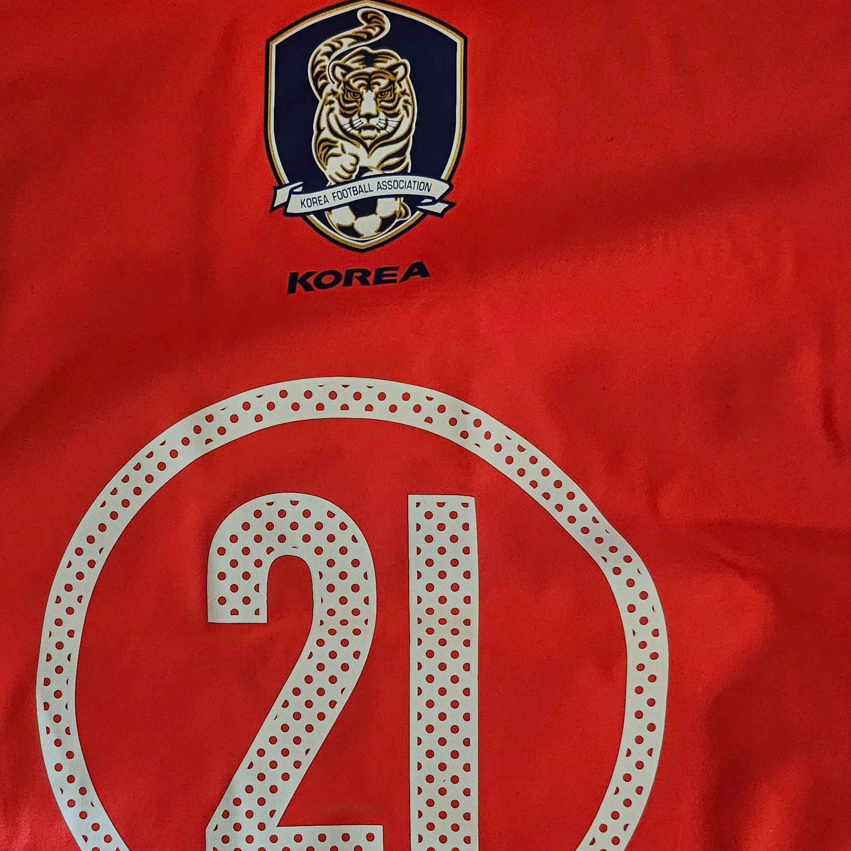 Nike Park Ji-Sung South Korea 2004 Total 90 Reissue Soccer Replica Jersey (Marking Ver.) 착용 스타일