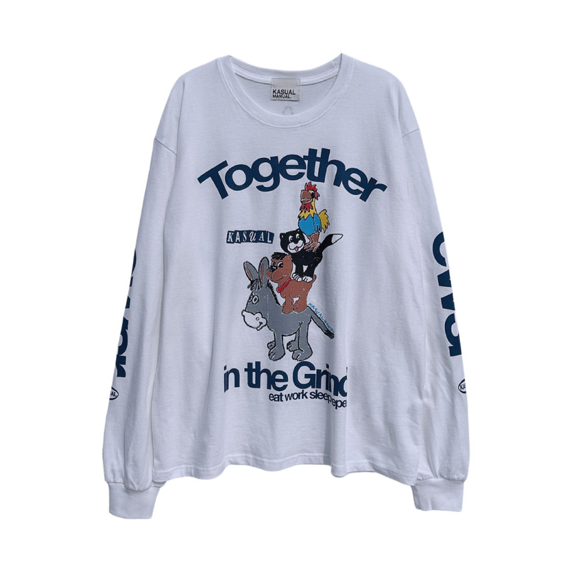 km25fw09 Kasual Manual Together Long Sleeve White