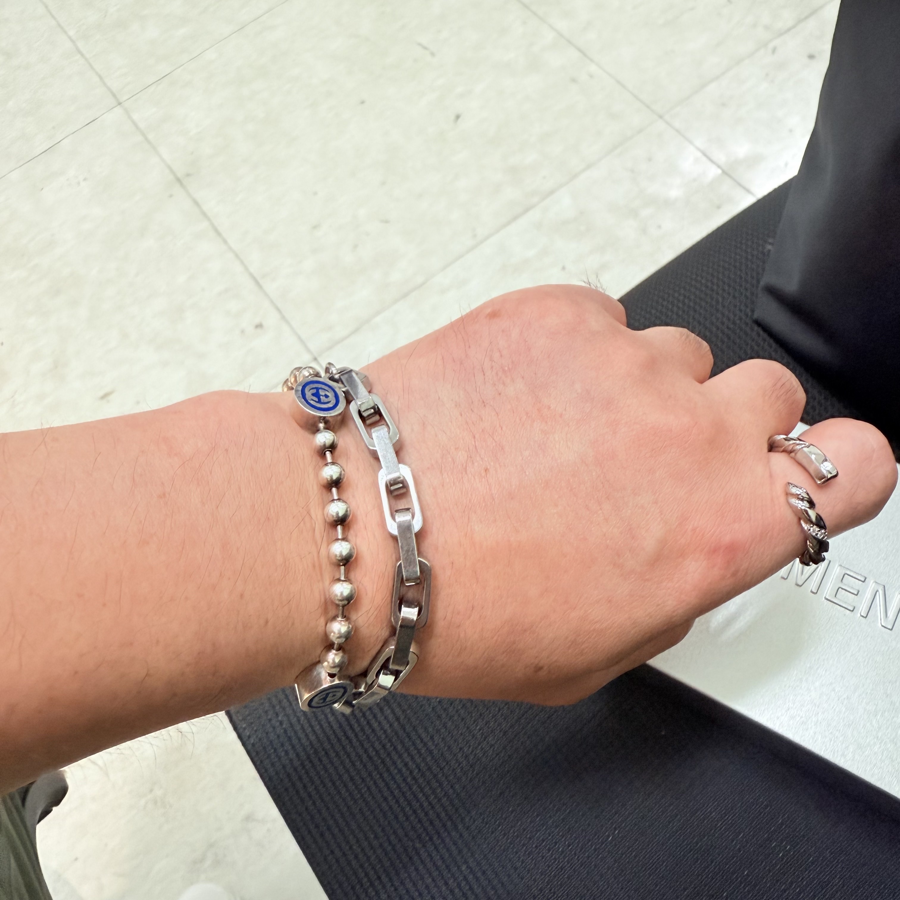 Sentiments No.400 Bracelet Silver, Sentiments No.278 Ring Silver 착용 스타일 - 1