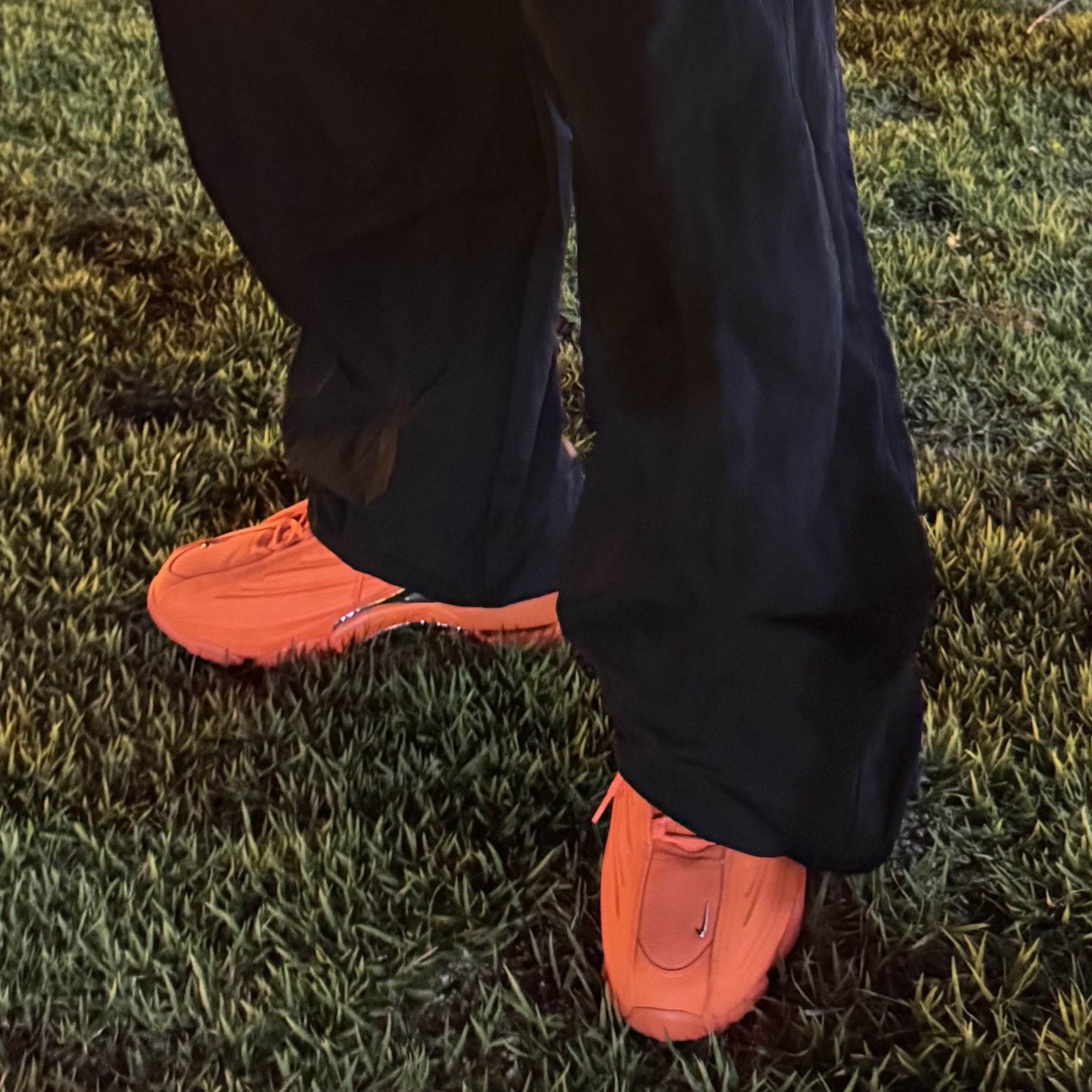 Wapworks Denier Curved Track Pants, Nike x Drake Nocta Hot Step 2 Total Orange 착용 스타일 - 4