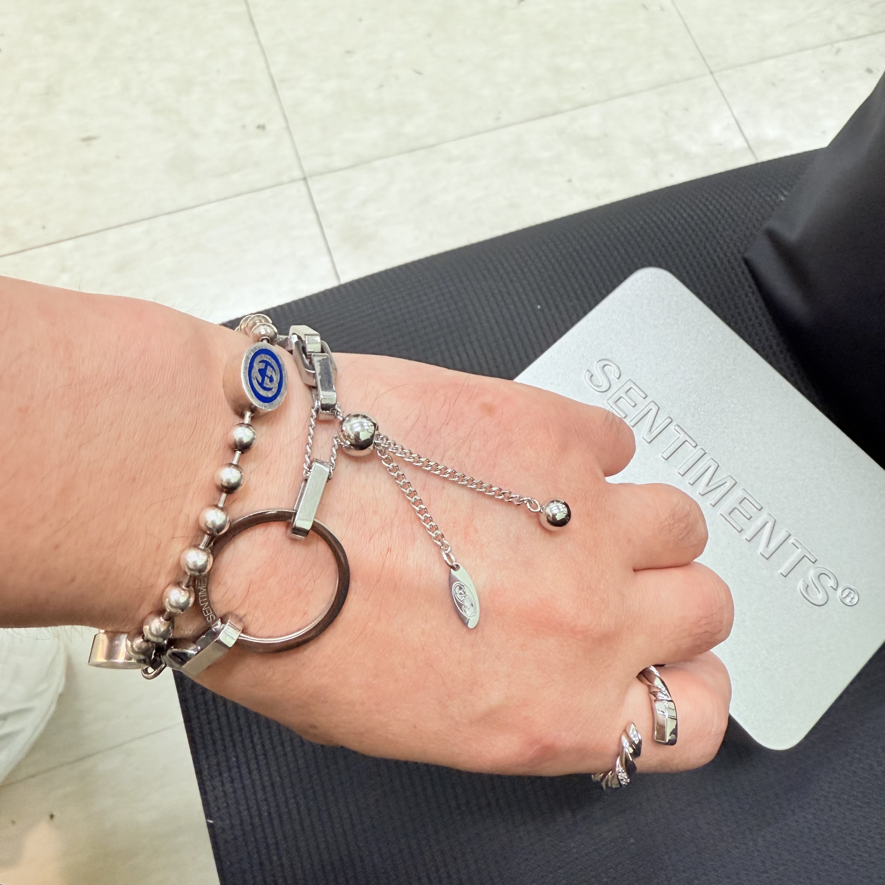 Sentiments No.400 Bracelet Silver, Sentiments No.278 Ring Silver 착용 스타일 - 2