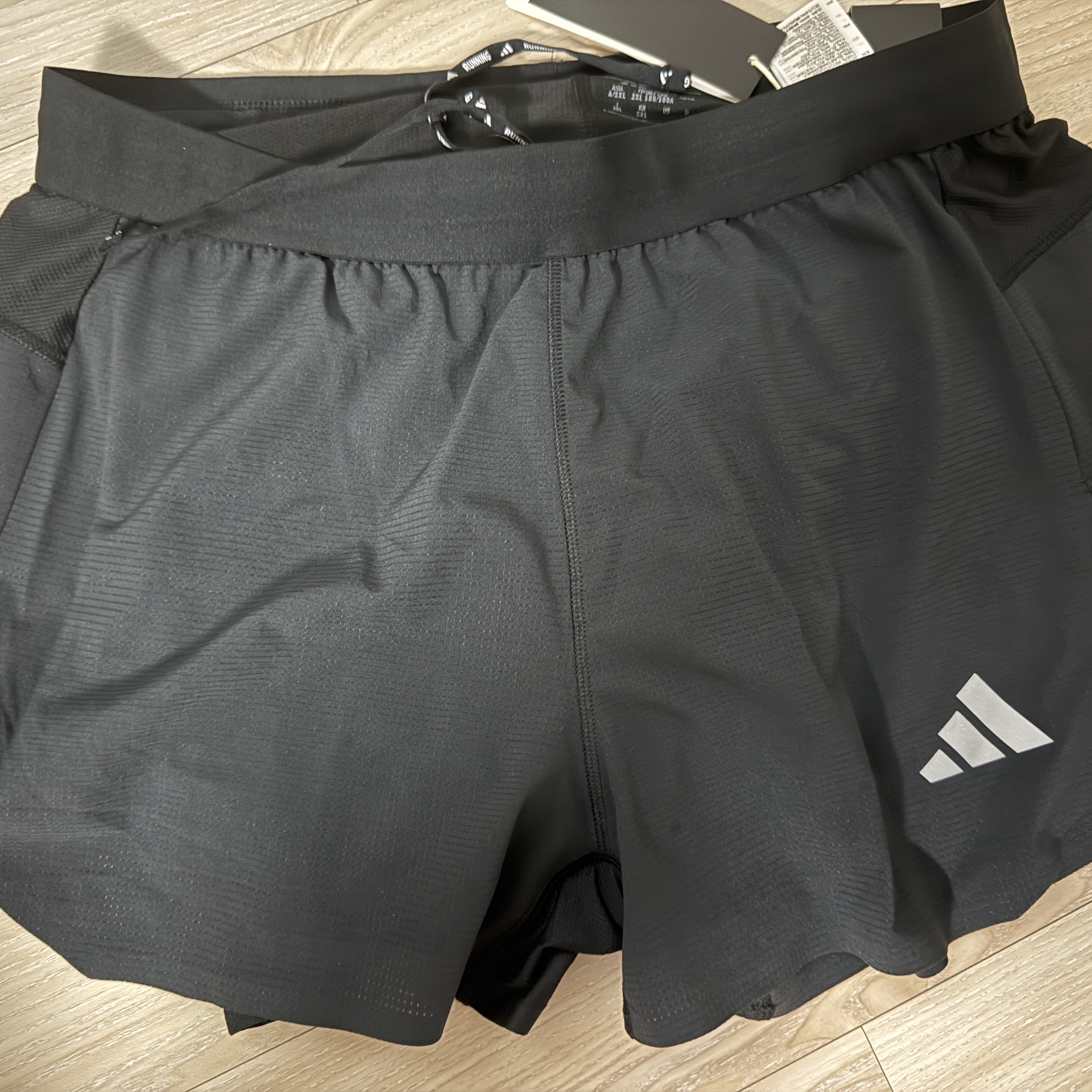 Adidas Adizero Running T-Shirt Black - KR Sizing 착용 스타일 - 3