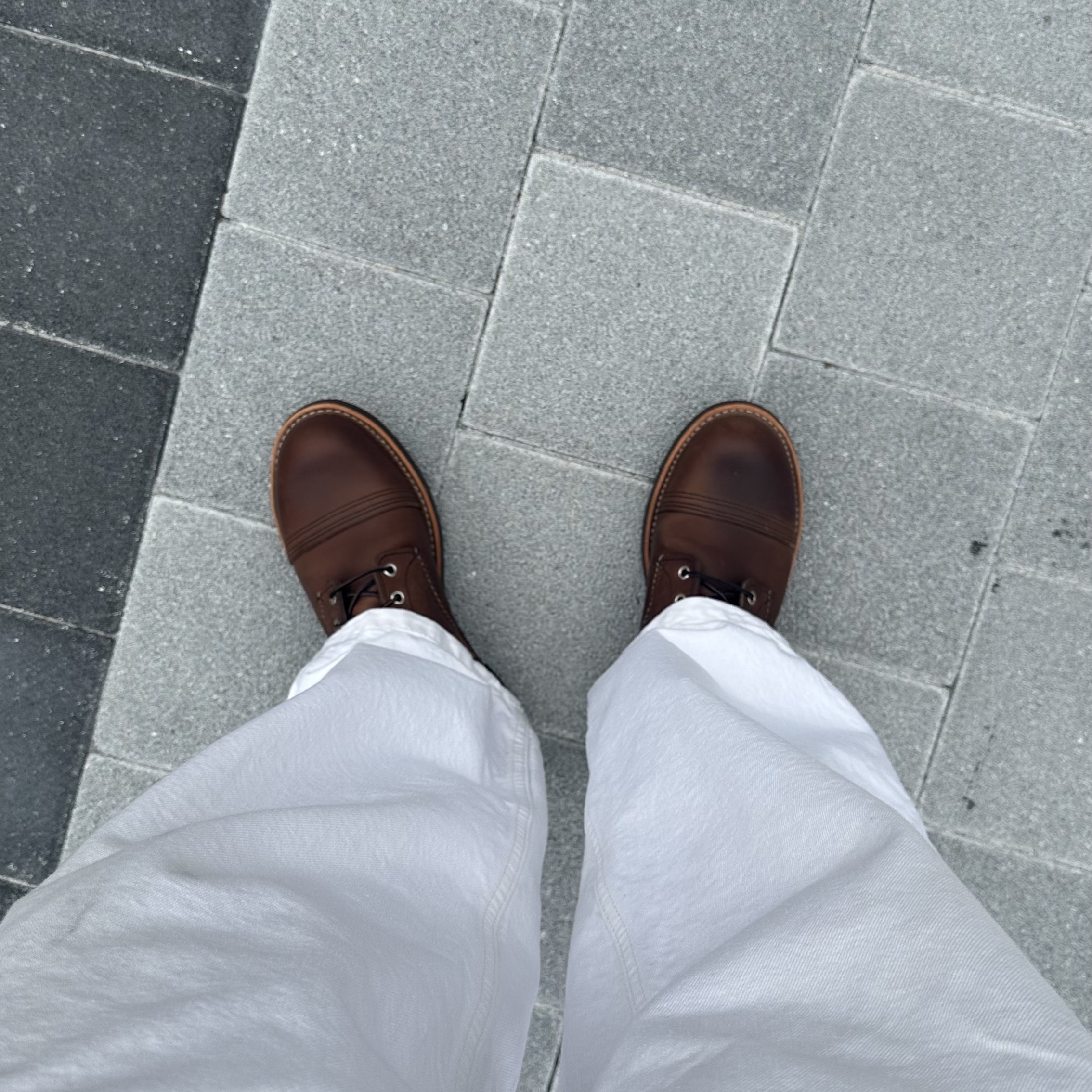 Red Wing Iron Ranger 8111 Amber Harness - D 착용 스타일