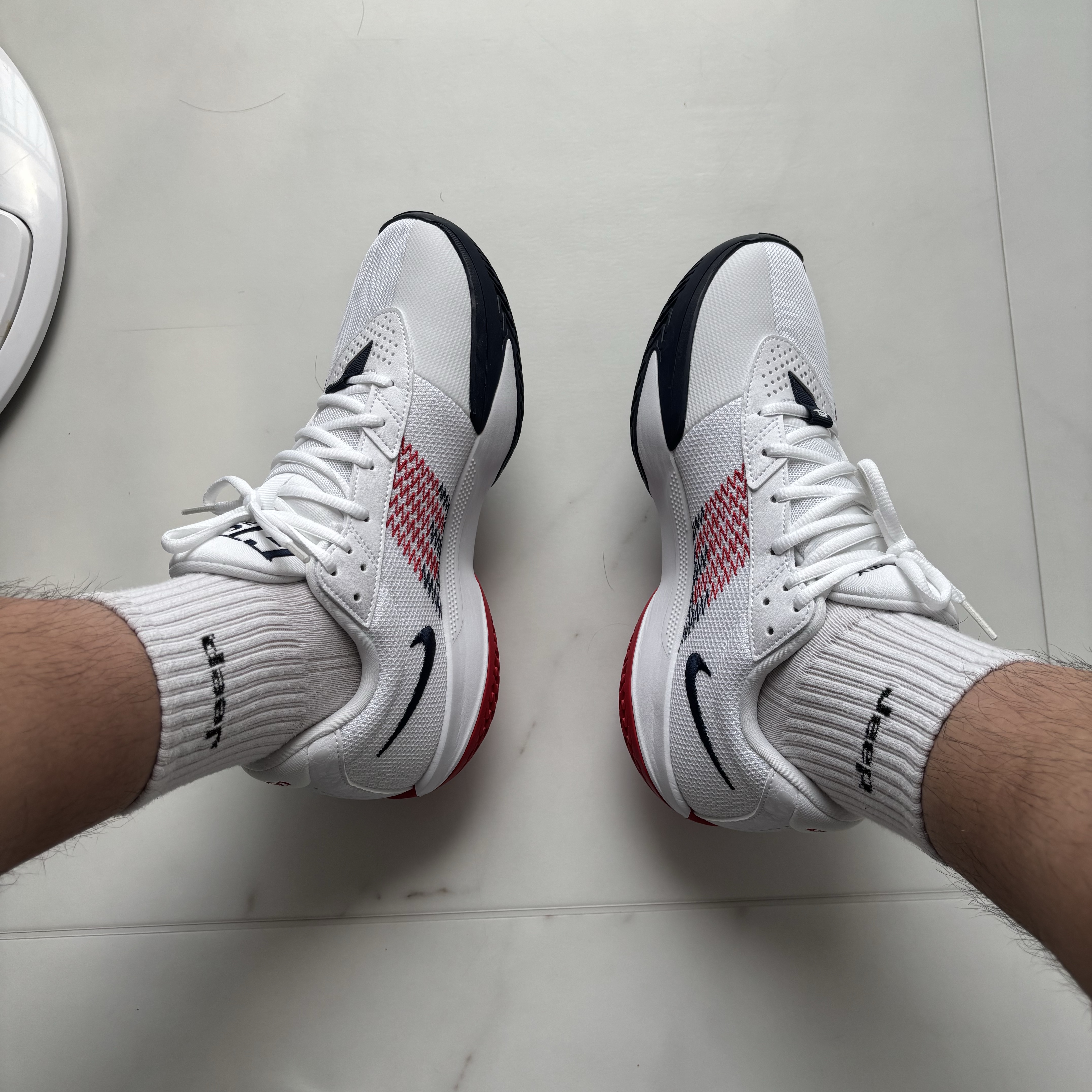 Nike Air Zoom G.T. Cut Academy EP White 착용 스타일 - 2
