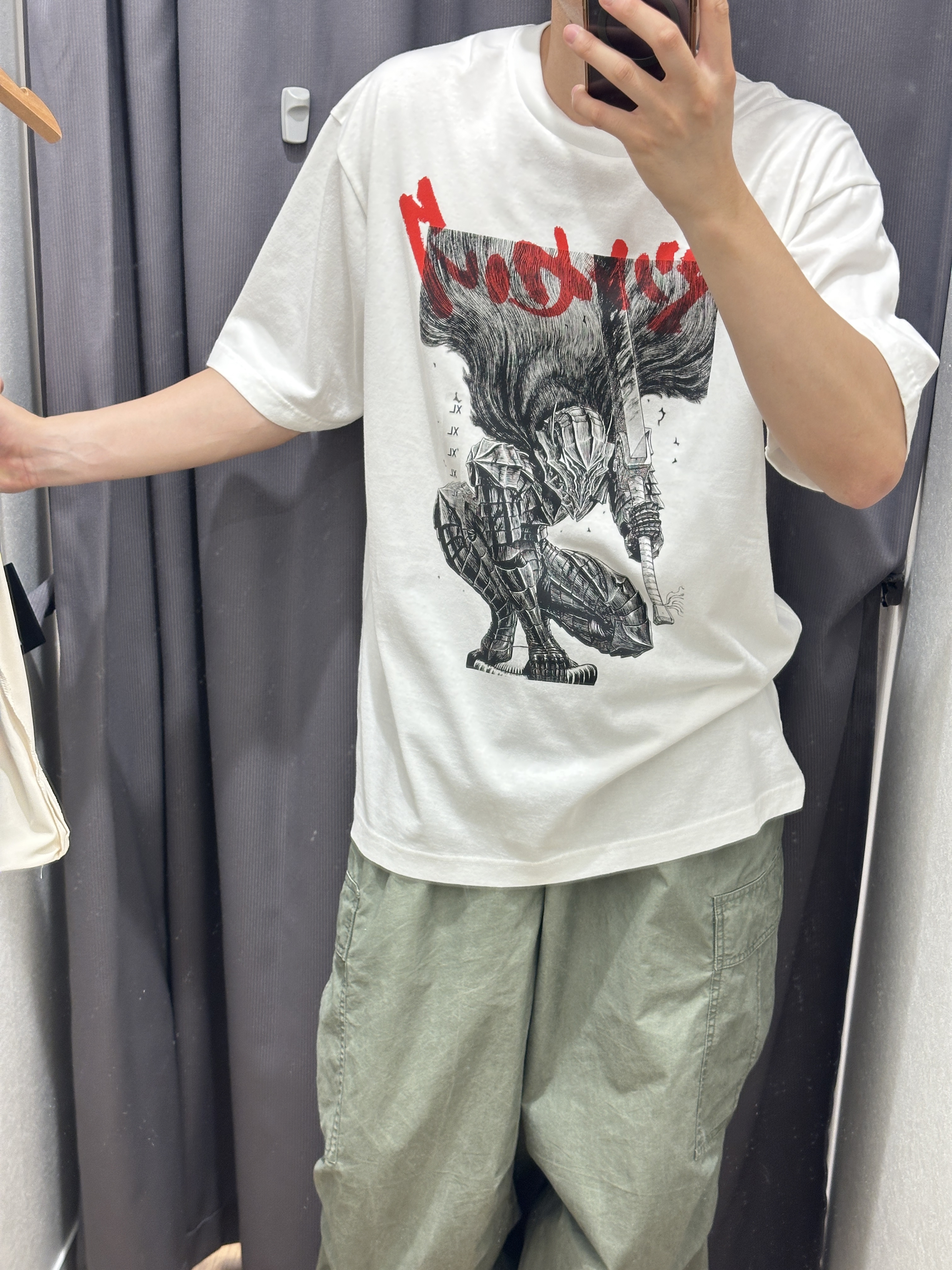 Uniqlo UT x Berserk Manga Curation Graphic T-Shirt A White - KR 착용 스타일