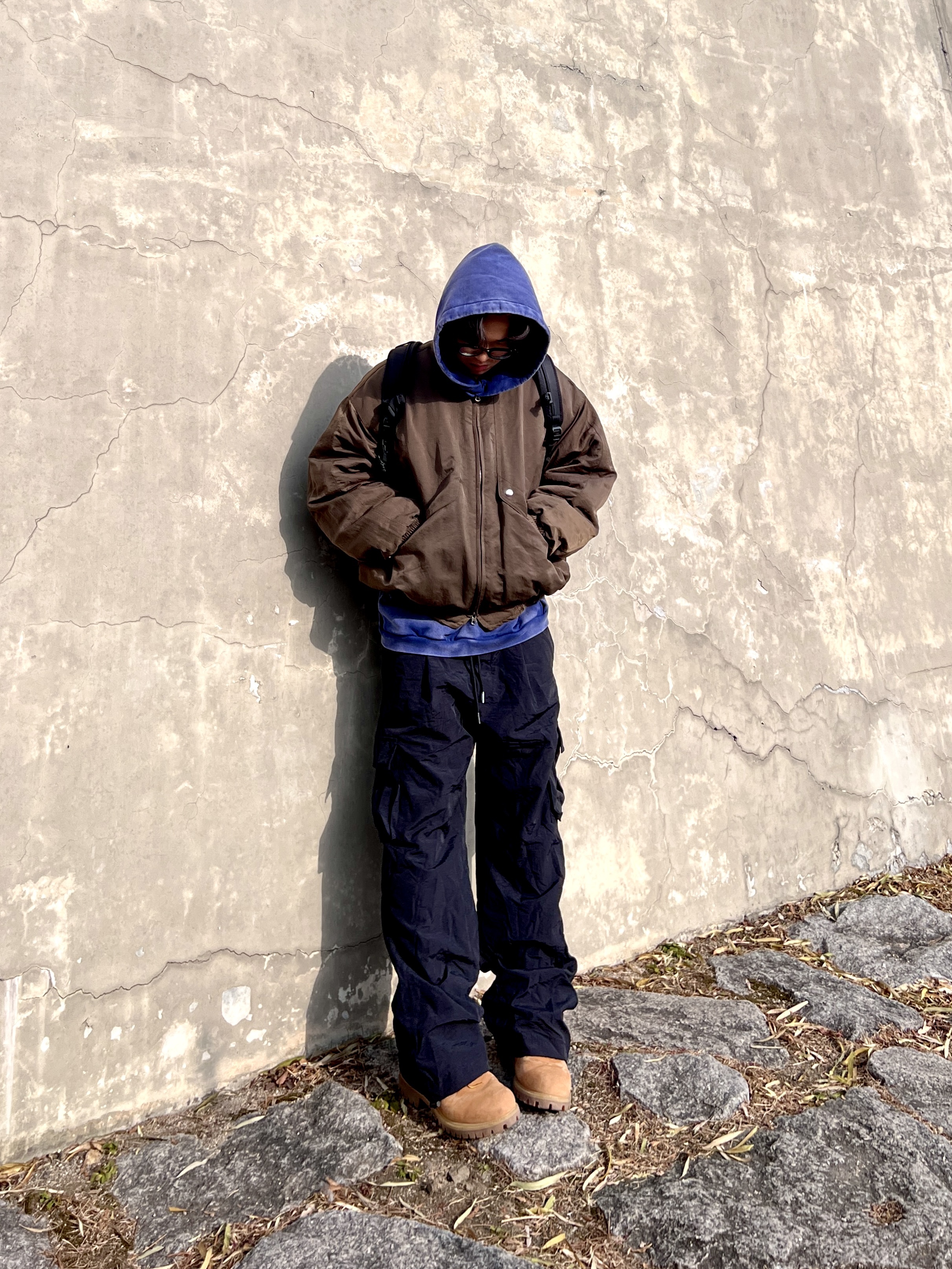 Timberland Premium 6 inch Waterproof Boot Wheat Nubuck - Wide, The North Face Big Shot Black 착용 스타일 - 3