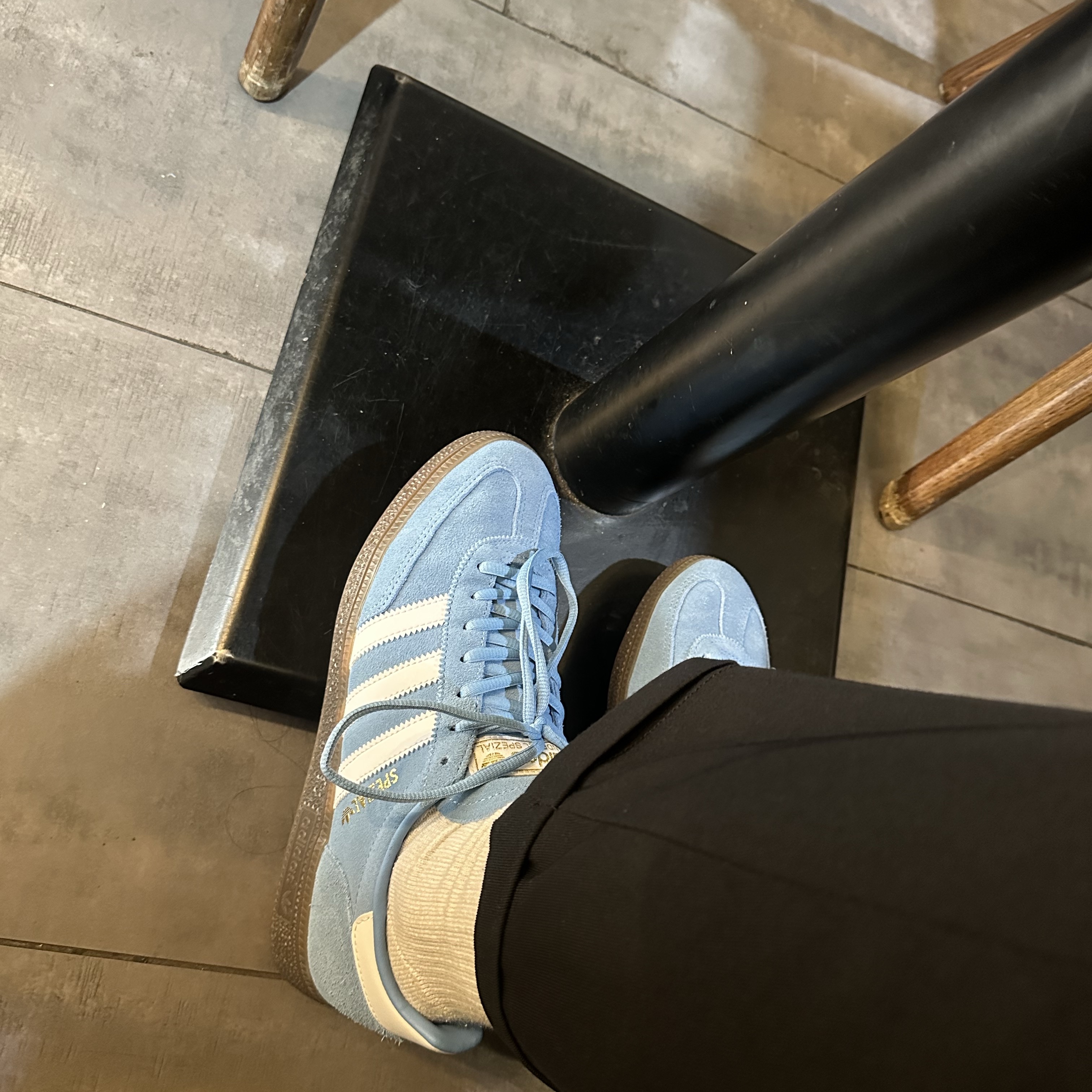 Adidas Spezial Handball Light Blue 착용 스타일 - 1