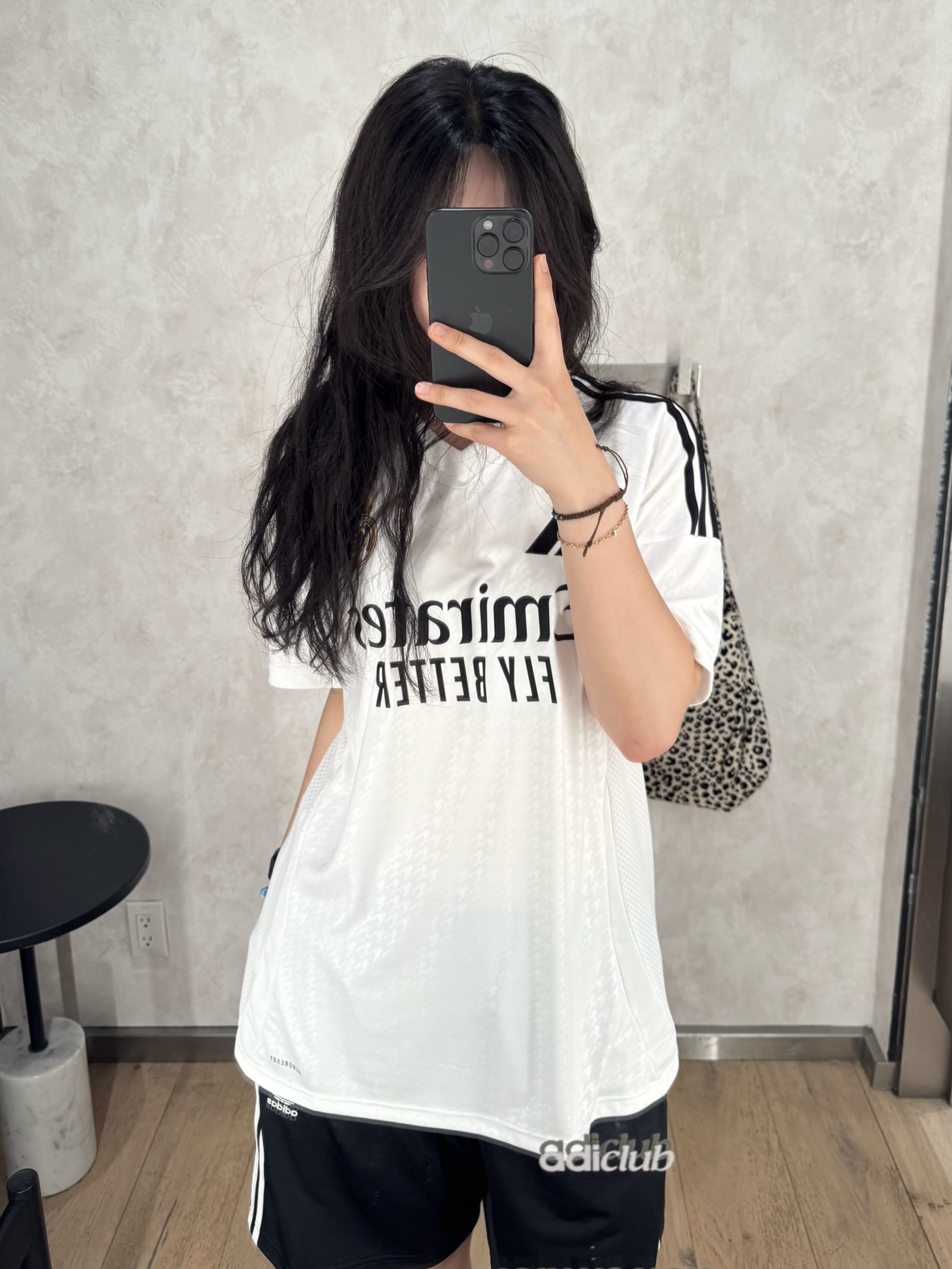 Adidas Real Madrid 2024/25 Home Jersey White - KR Sizing (Non Marking Ver.) 착용 스타일
