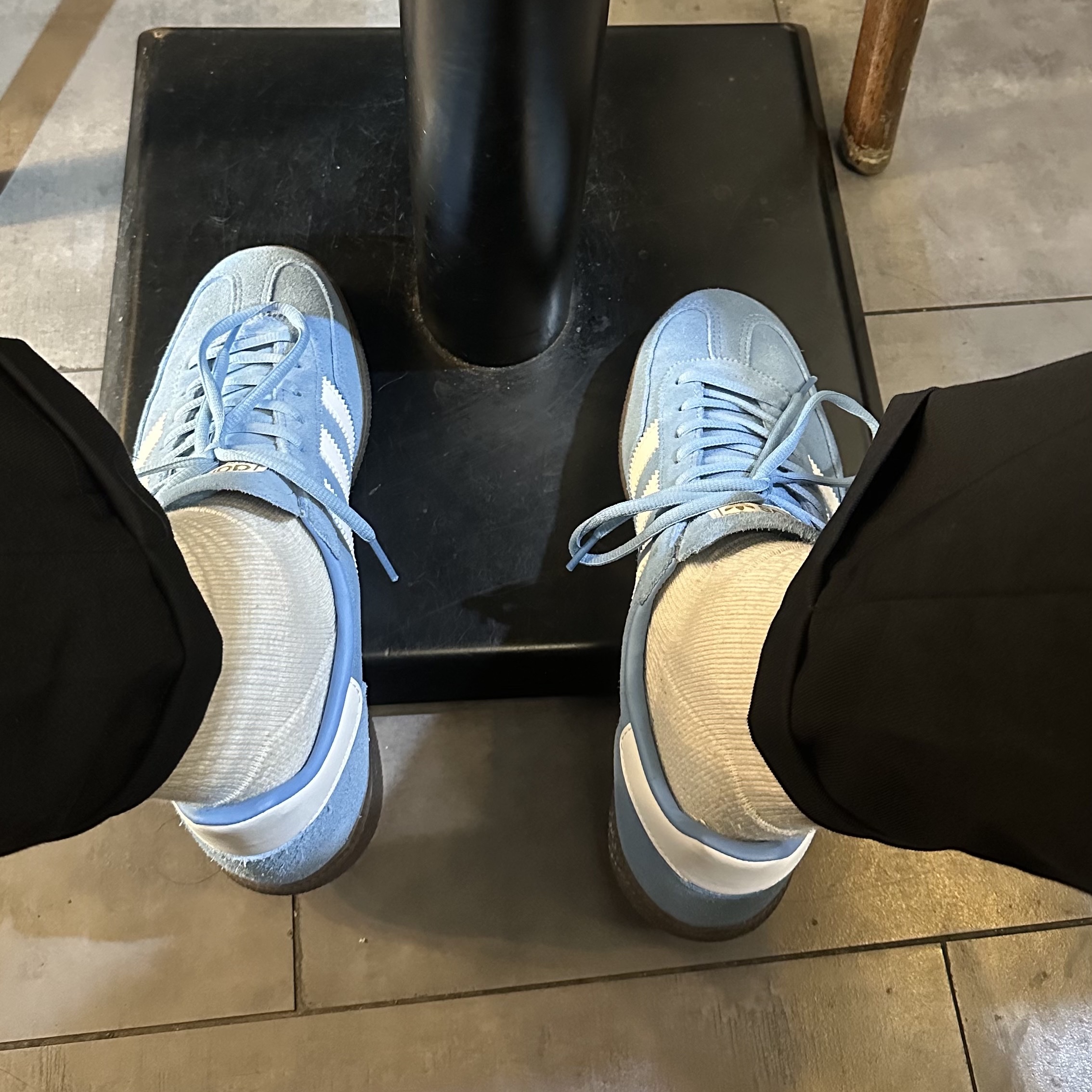 Adidas Spezial Handball Light Blue 착용 스타일 - 4