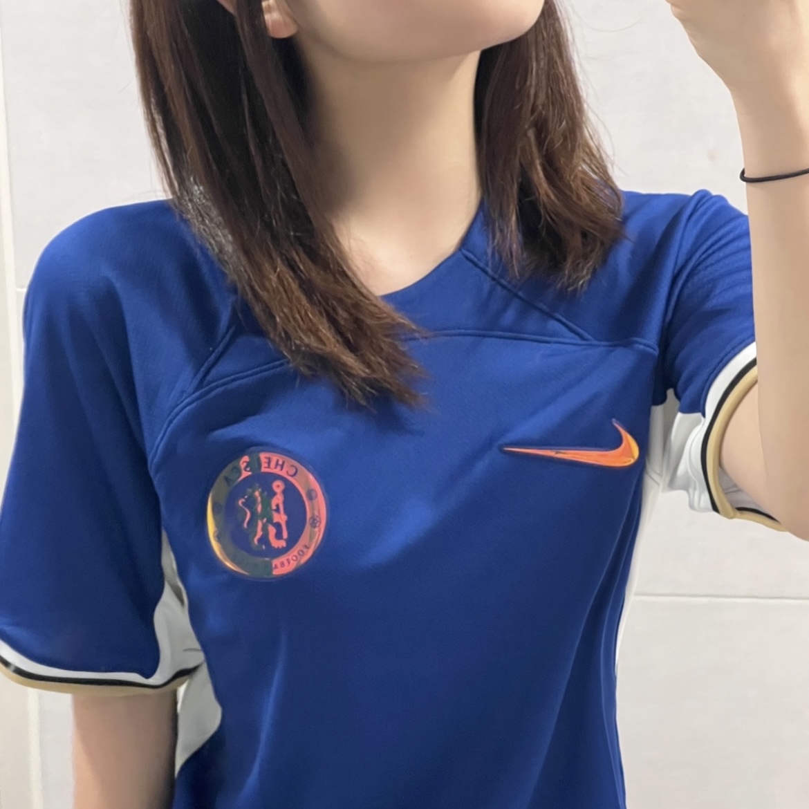 Nike Chelsea FC 2023/24 Stadium Home Dri-Fit Jersey Rush Blue (Non Marking & Non Sponser Ver.) 착용 스타일