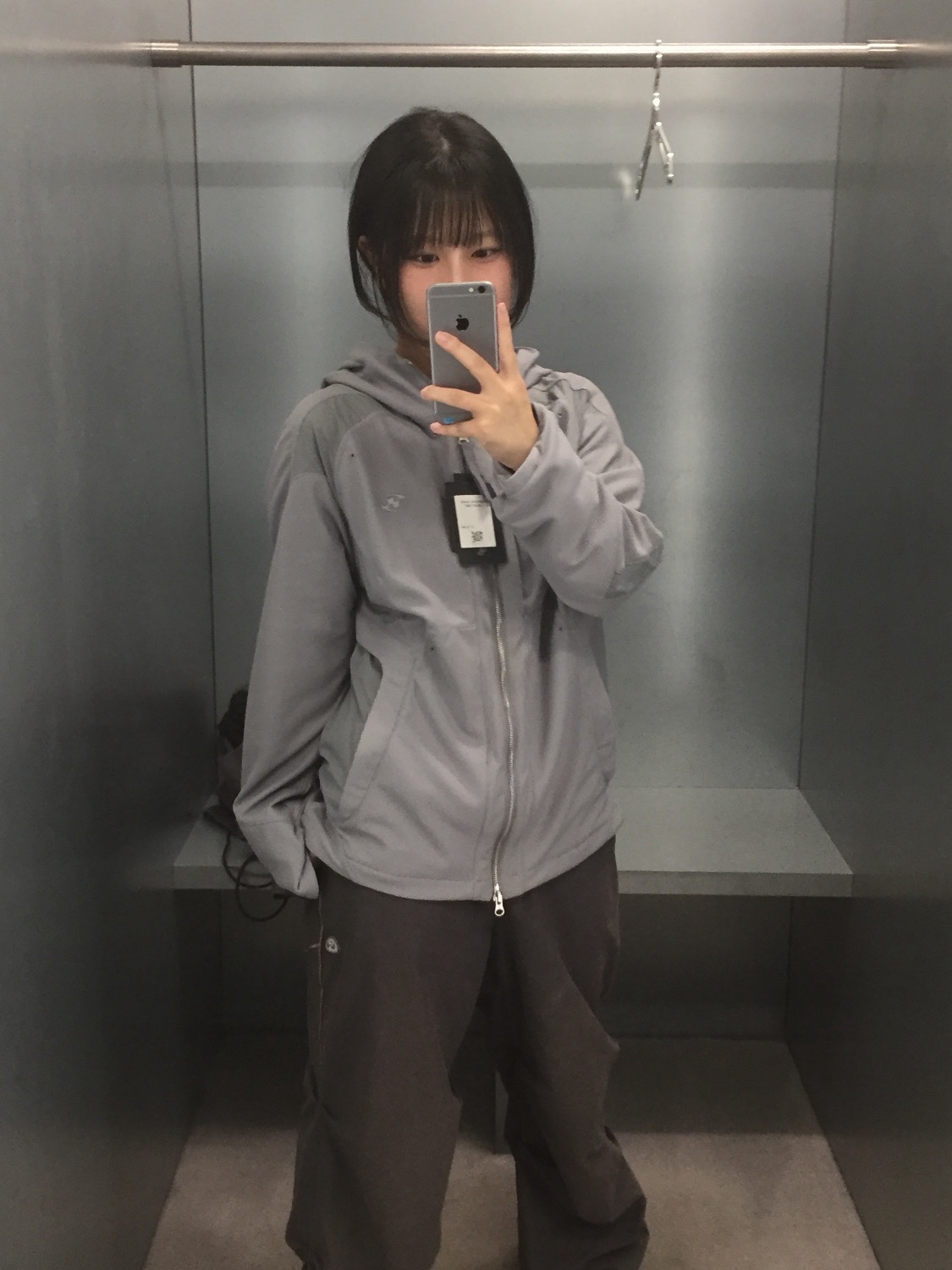 Sansan Gear Dual-Shade Jacket Grey - 25SS 착용 스타일 - 1