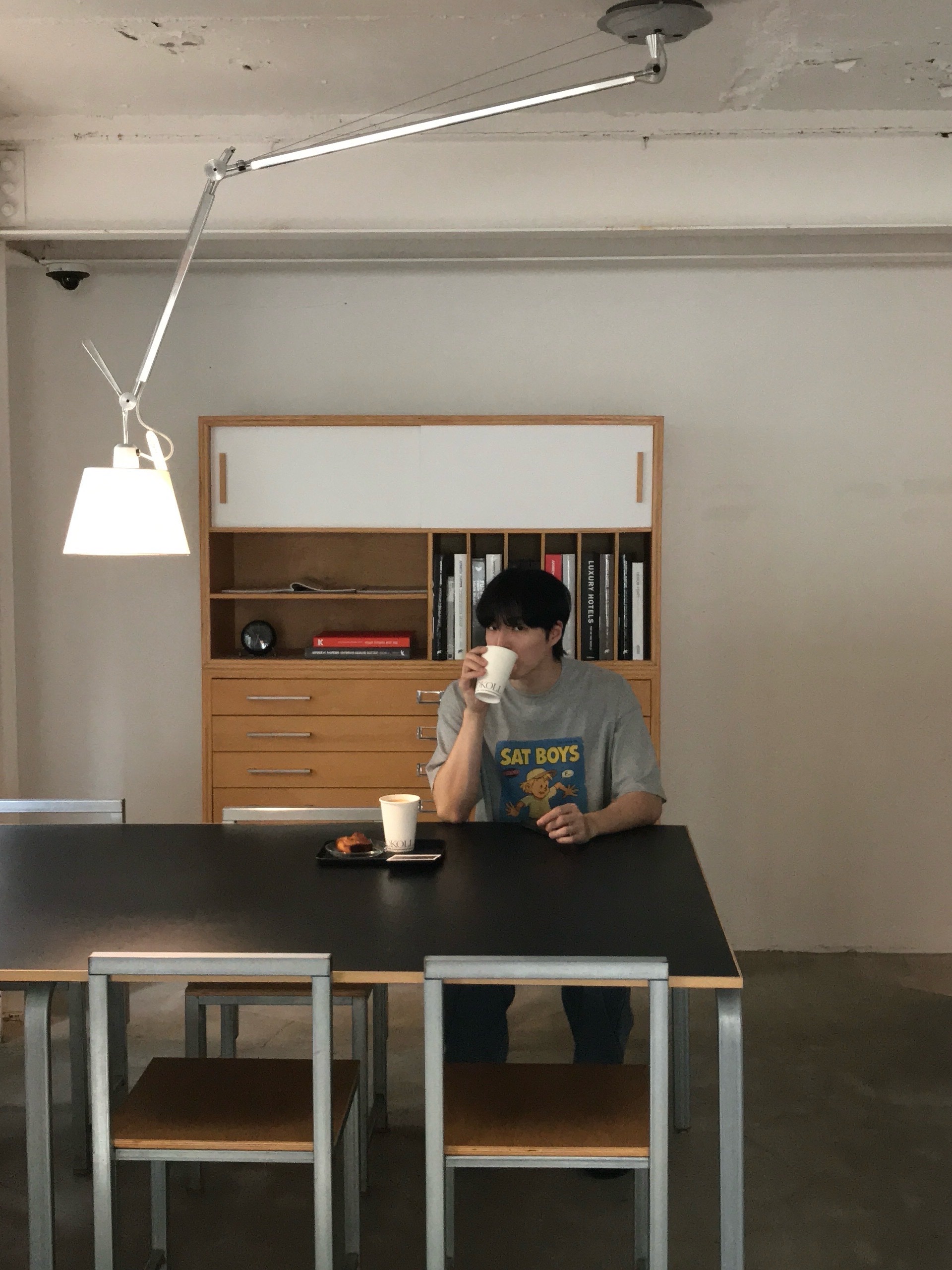 STU Sat Boys T-shirt Grey 착용 스타일 - 5