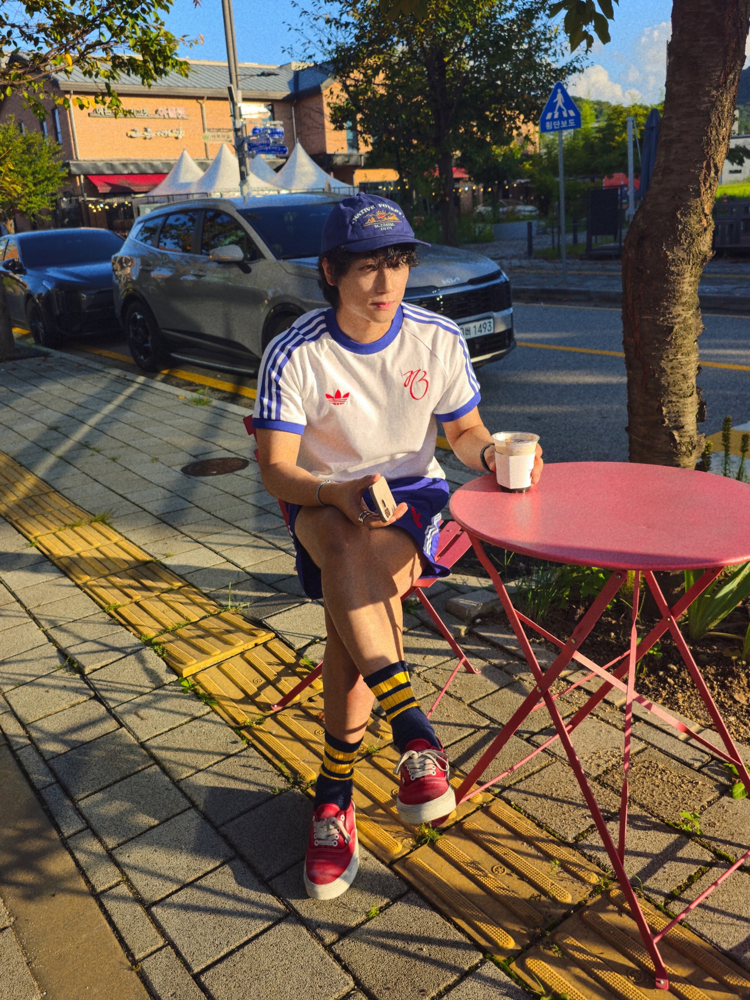 Adidas Jude Bellingham Three Rooms T-Shirt White - KR Sizing 착용 스타일 - 2