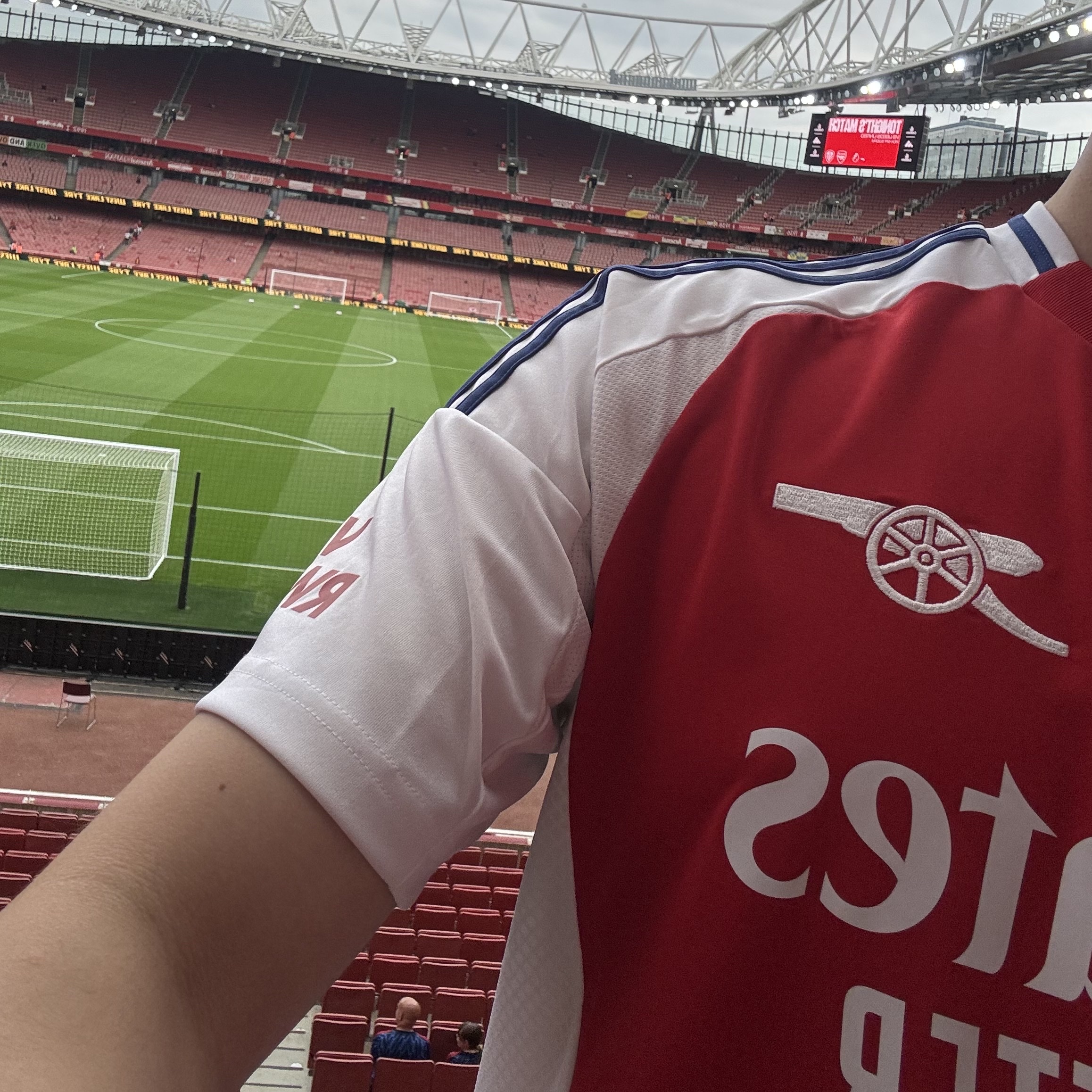 Adidas Arsenal 2024/25 Home Jersey Better Scarlet White - KR Sizing (Non Marking Ver.) 착용 스타일