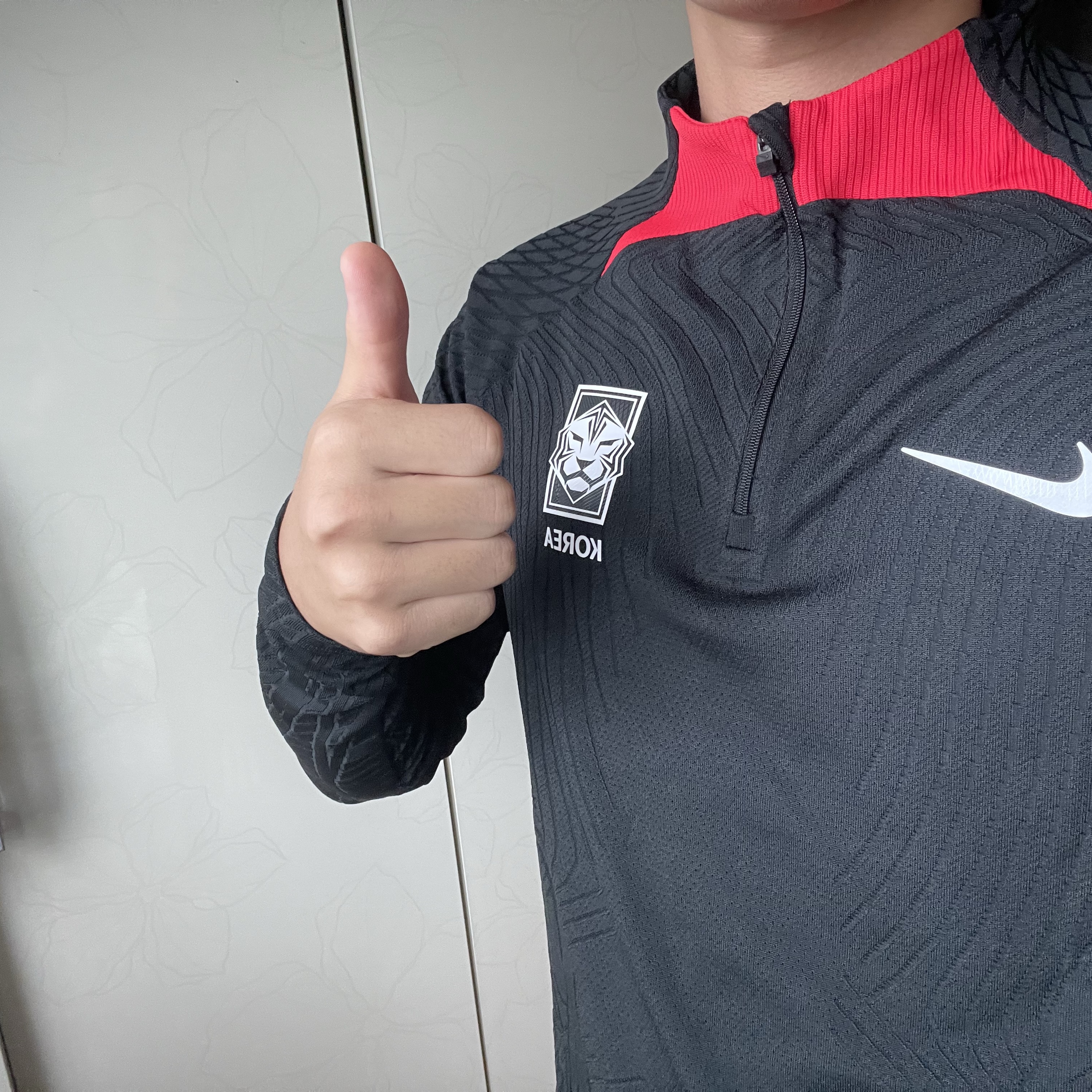 Nike Korea Strike Elite Dri-Fit Knit Soccer Drill Top Black - Asia 착용 스타일