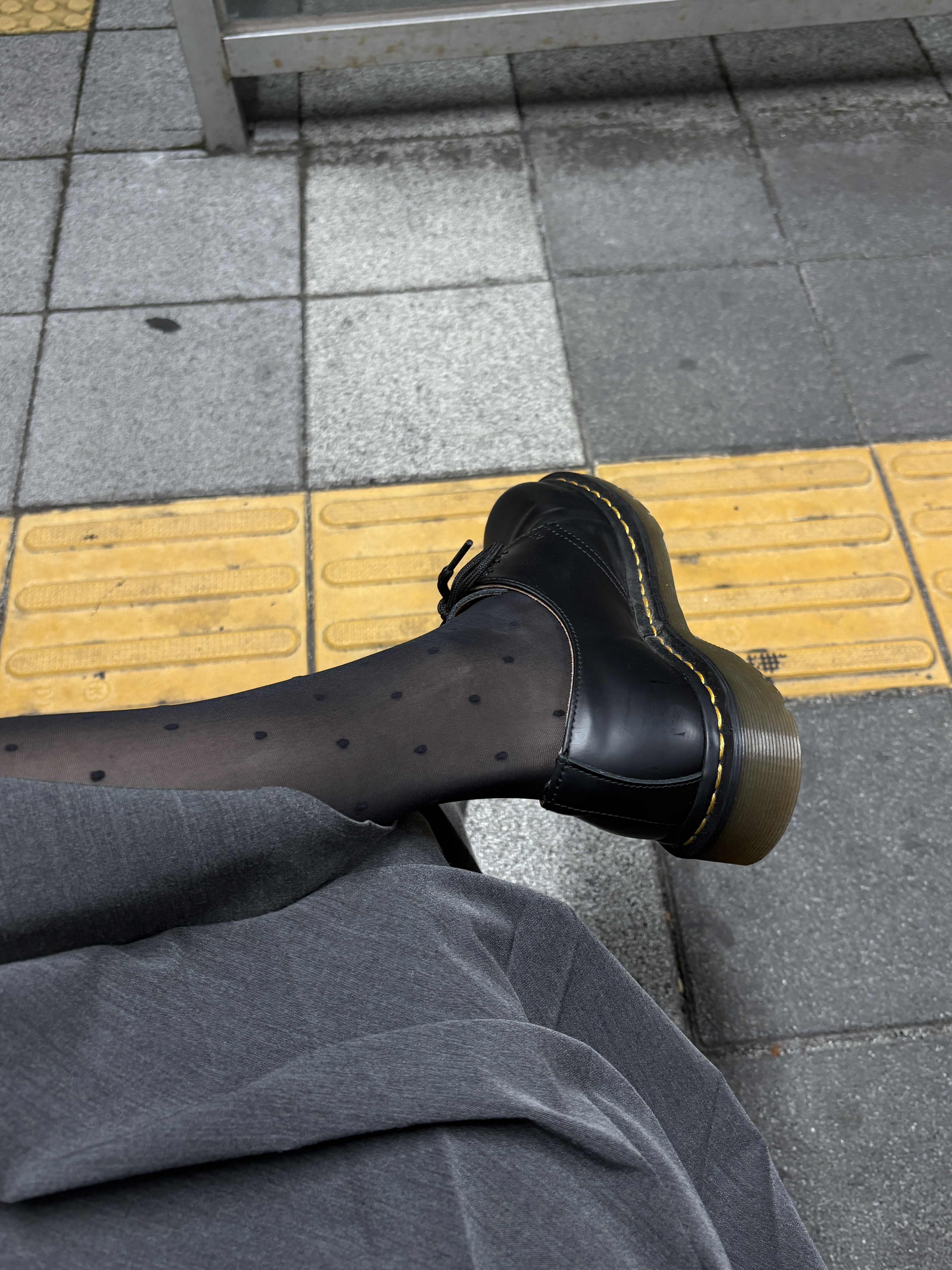 Dr. Martens 1461 Smooth Black ์ฐฉ์ฉ ์คํ์ผ - 1