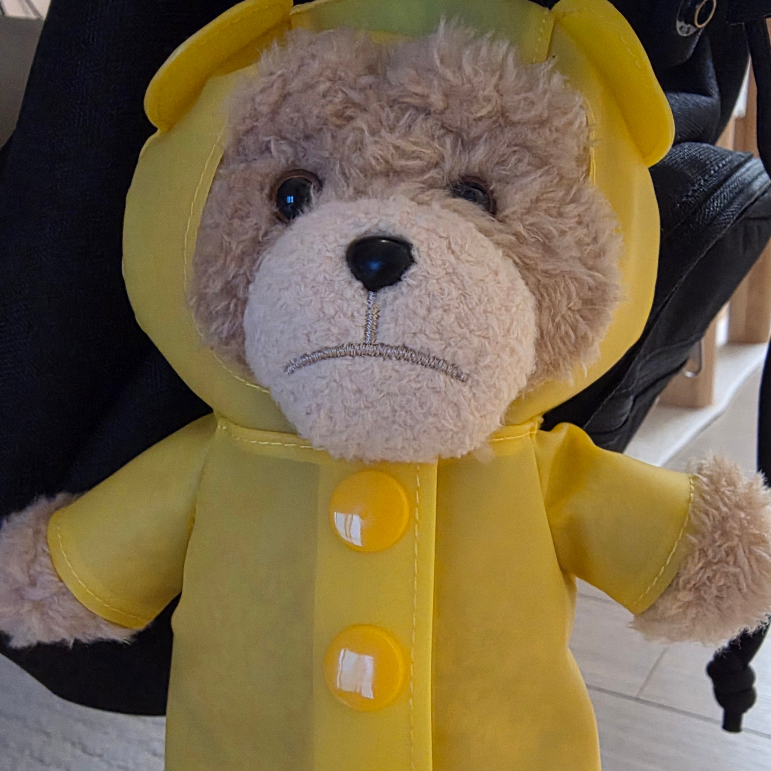 Pop Mart Ted2 Teddy Bear Action Plush Pendant Raincoat Bear (Opened Case) 착용 스타일 - 1